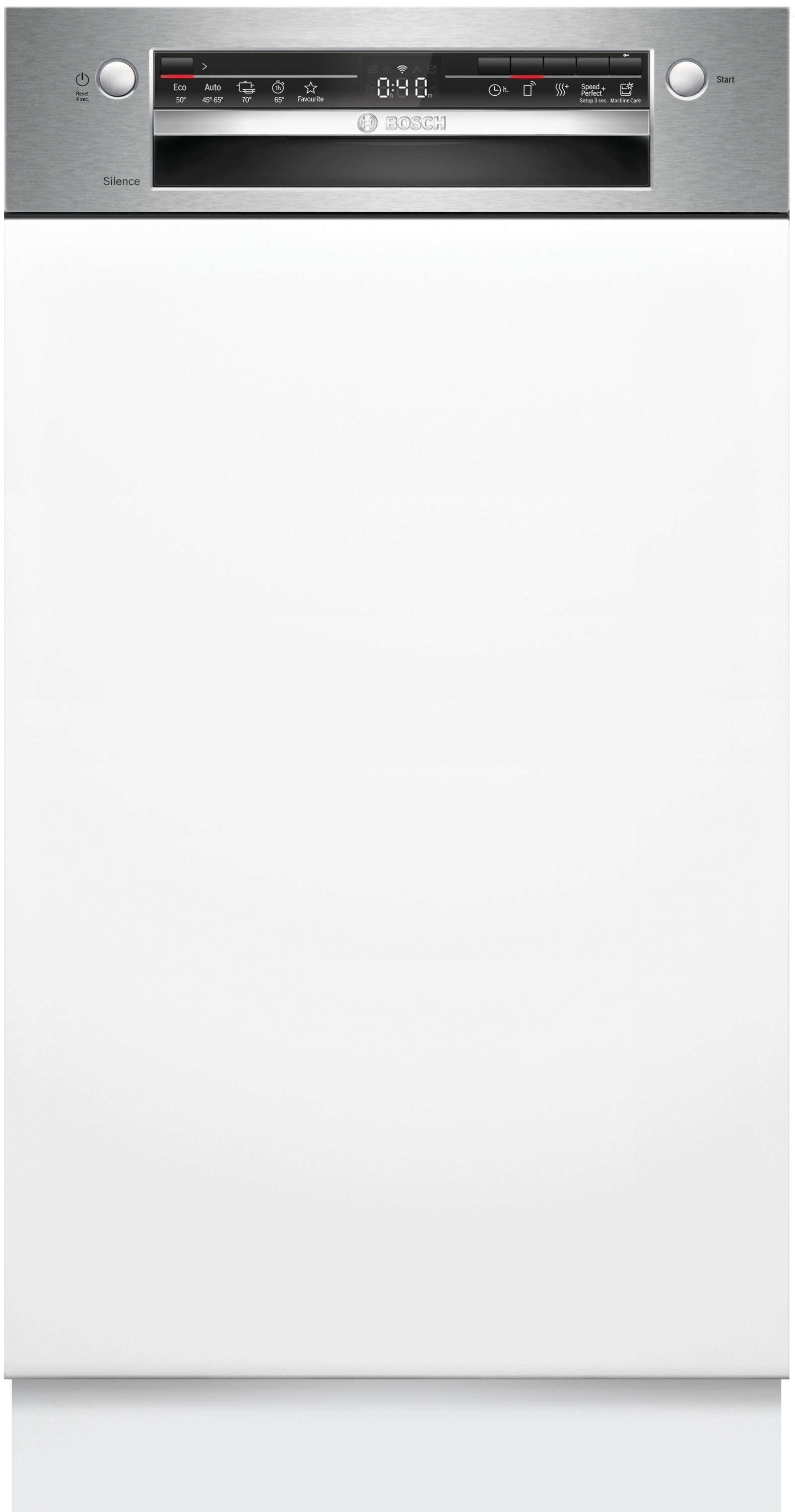 Series 2, semi-integrated dishwasher, 45 cm, Brushed steel, SPI2HKS02E