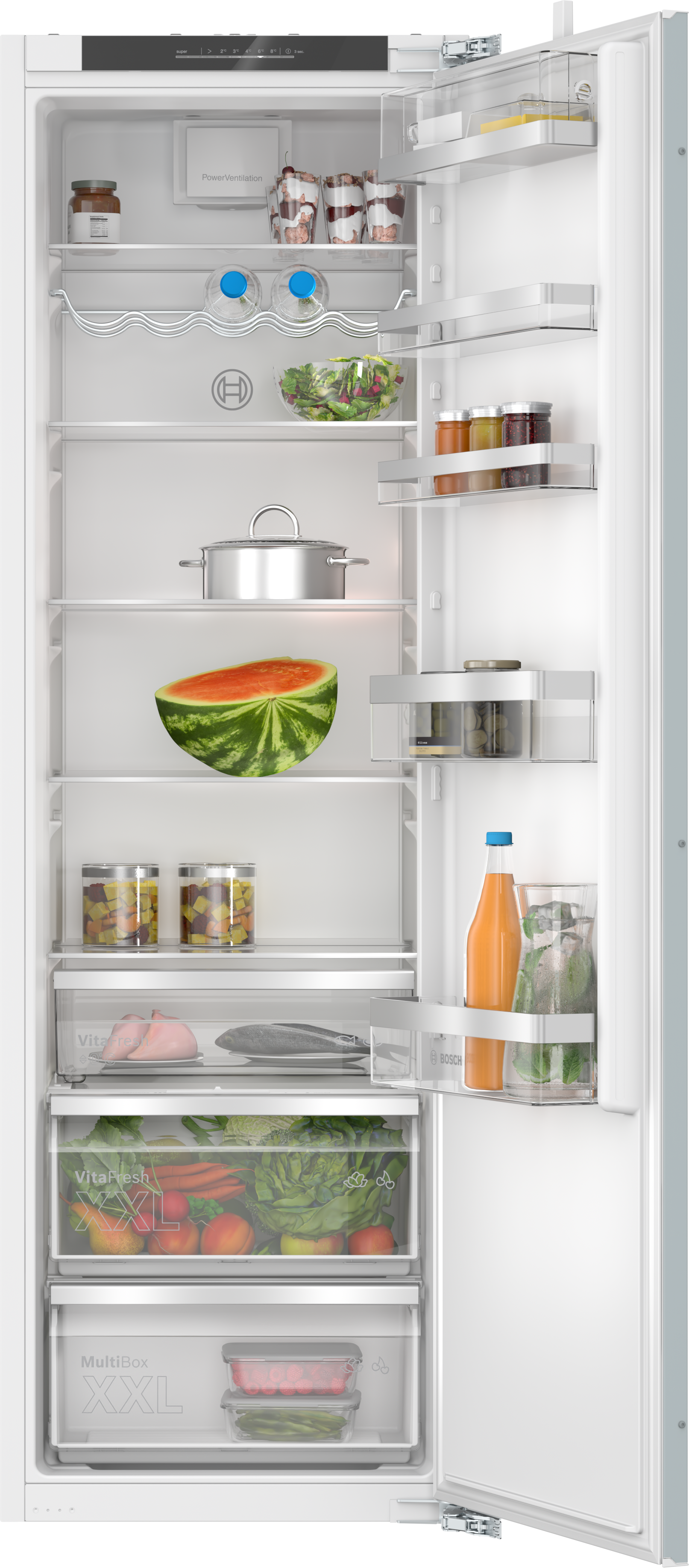 Serija 6, Ugradni frižider, 177.2 x 55.8 cm, Fiksna šarka, lagano zatvaranje, KIR81ADC0