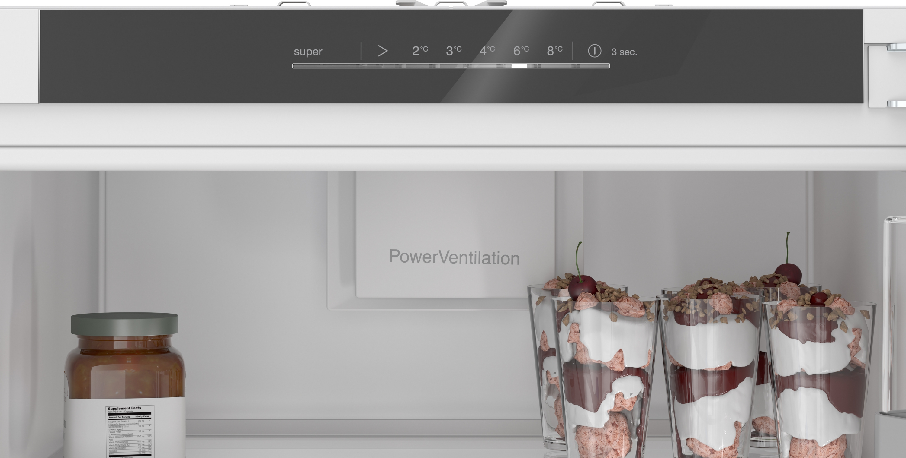 Serija 6, Ugradni frižider, 177.2 x 55.8 cm, Fiksna šarka, lagano zatvaranje, KIR81ADC0