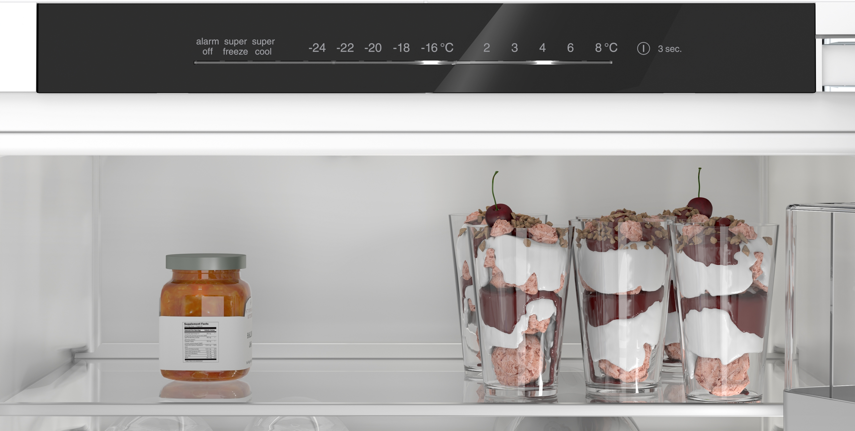 Serija 6, Ugradni frižider sa zamrzivačem dole, 193.5 x 55.8 cm, Fiksna šarka, lagano zatvaranje, KIN96ADC0