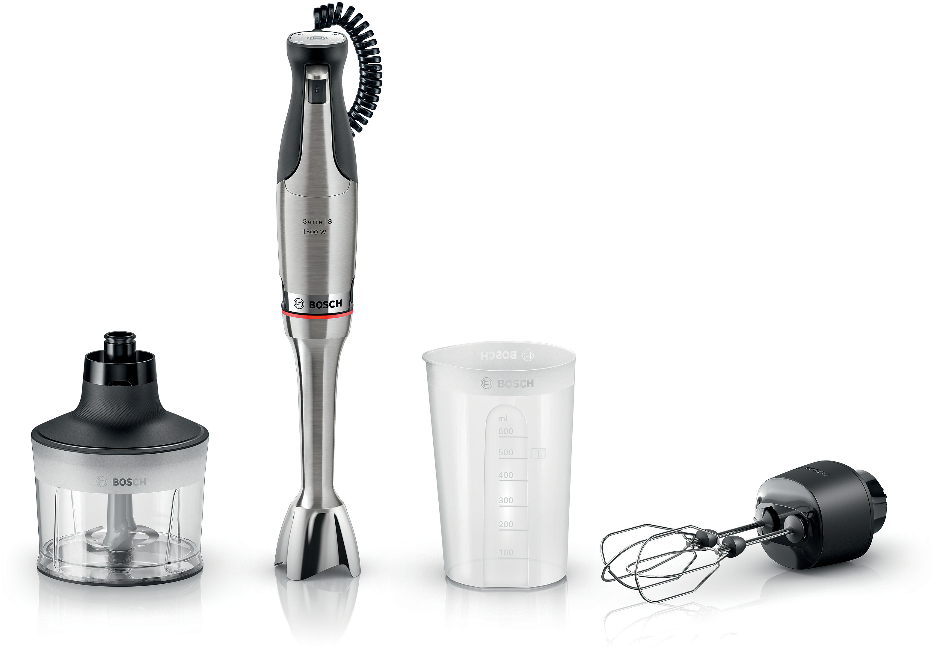 Series 8, Hand blender, ErgoMaster, 1500 W, Stainless steel, MSM8M934