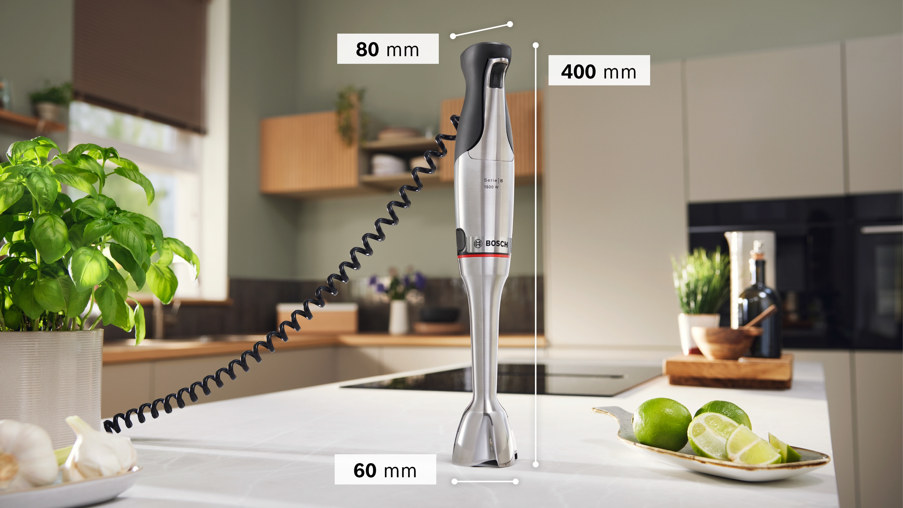 Series 8, Hand blender, ErgoMaster, 1500 W, Stainless steel, MSM8M934