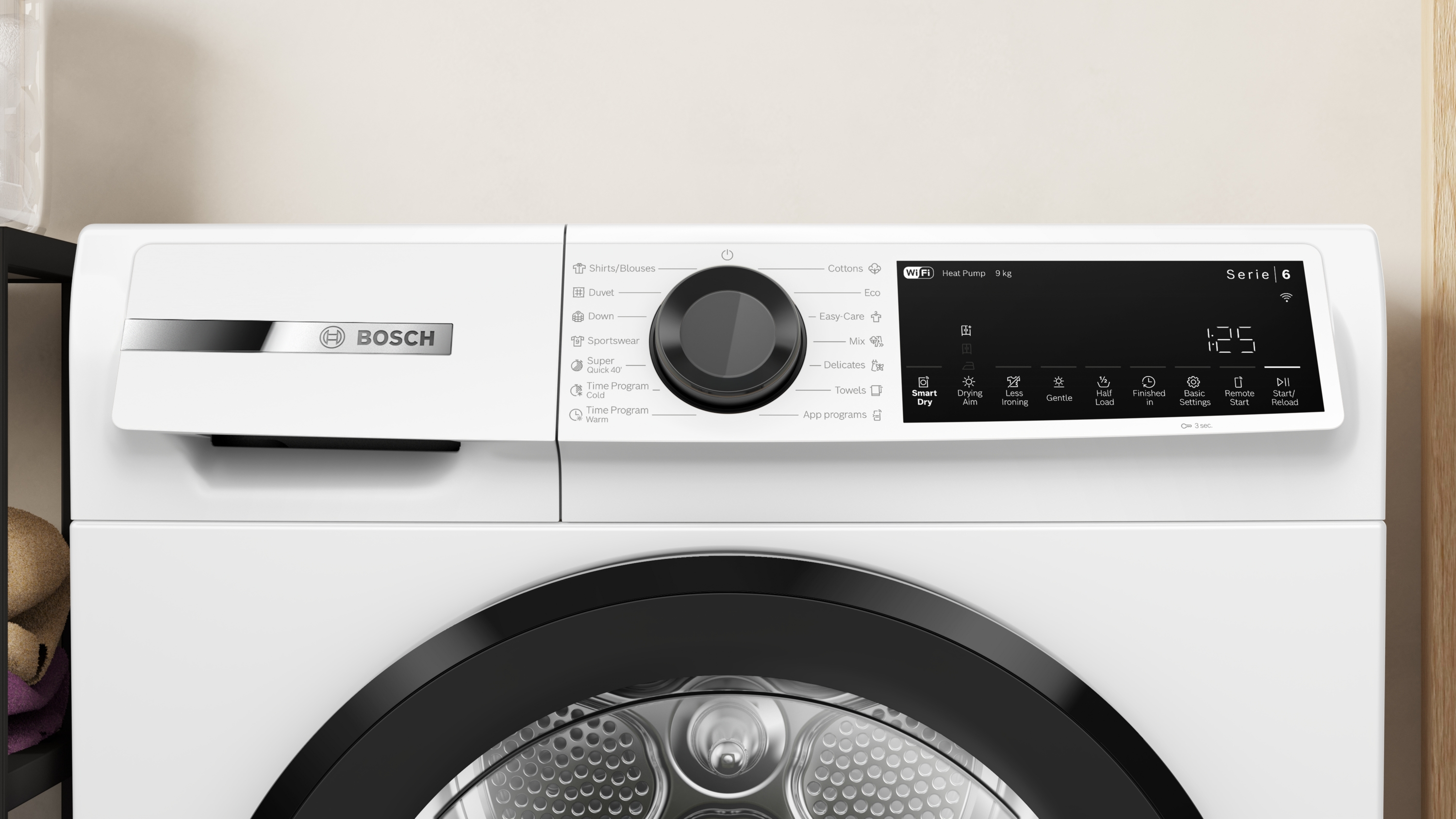 Serija 6, Mašina za sušenje veša sa toplotnom pumpom, 9 kg, WQJ24201BY