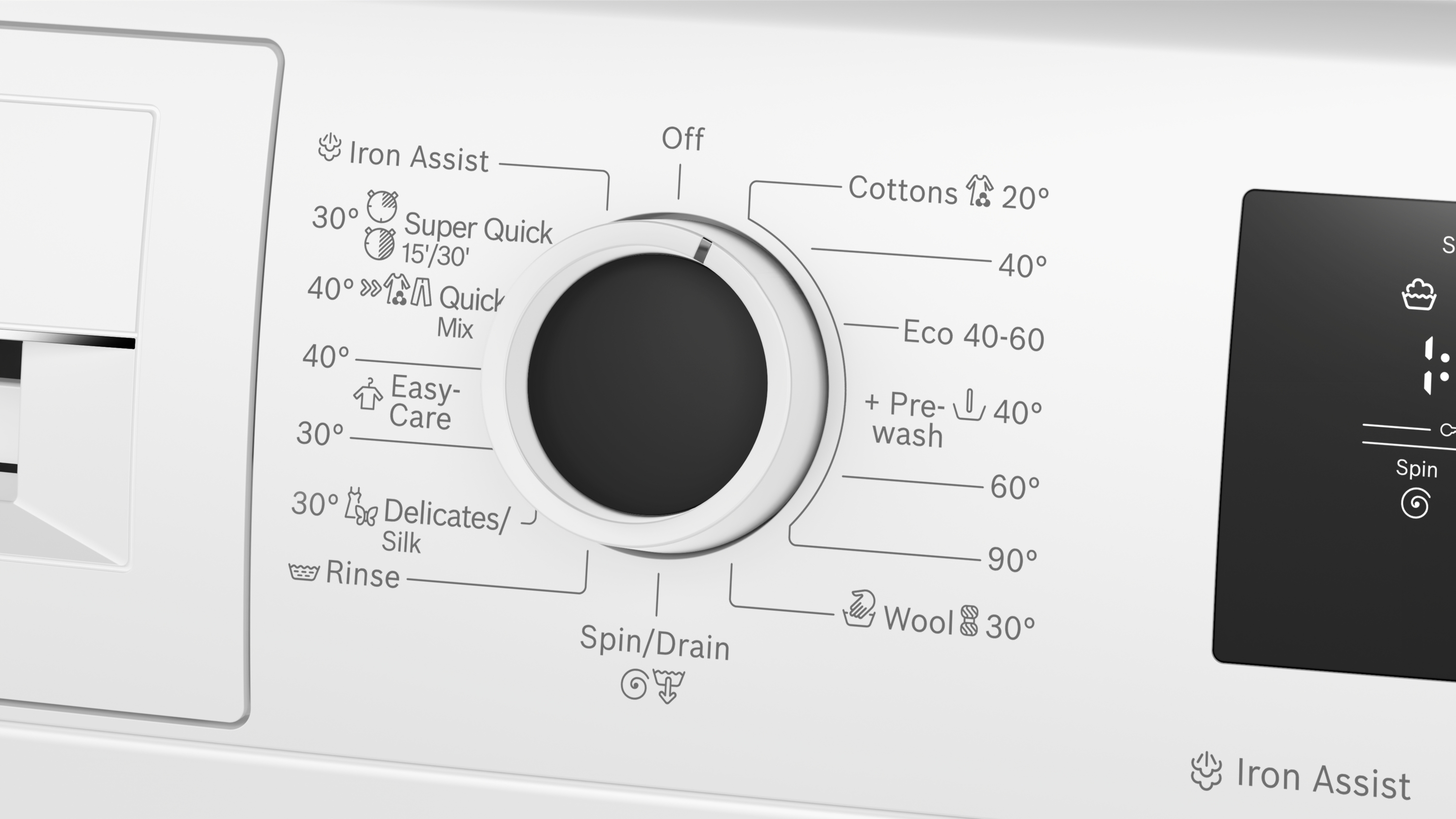 Series 4, washing machine, frontloader fullsize, 8 kg, 1200 rpm, WAN2406NBY