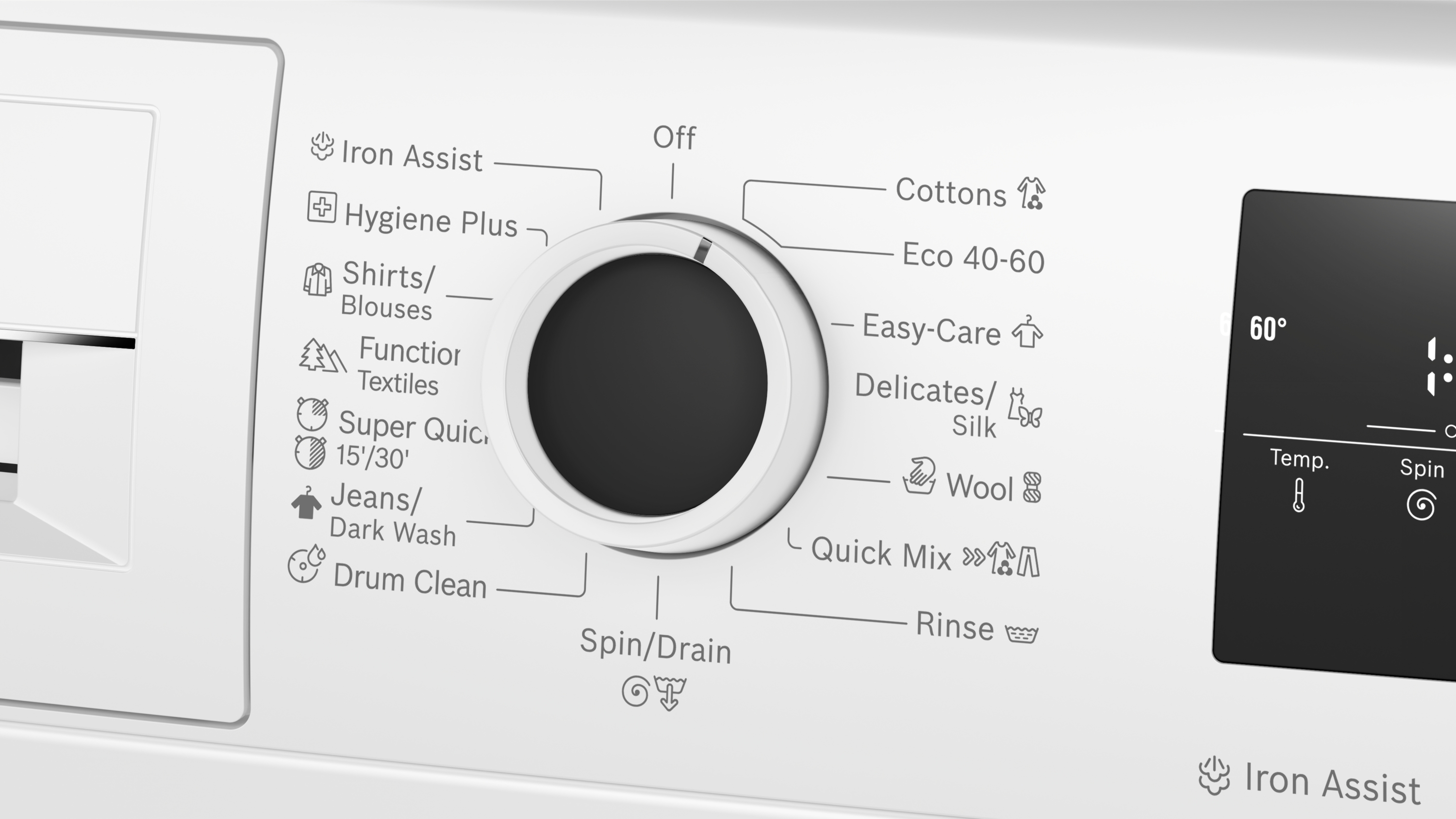 Series 4, washing machine, frontloader fullsize, 8 kg, 1400 rpm, WAN2826SBY