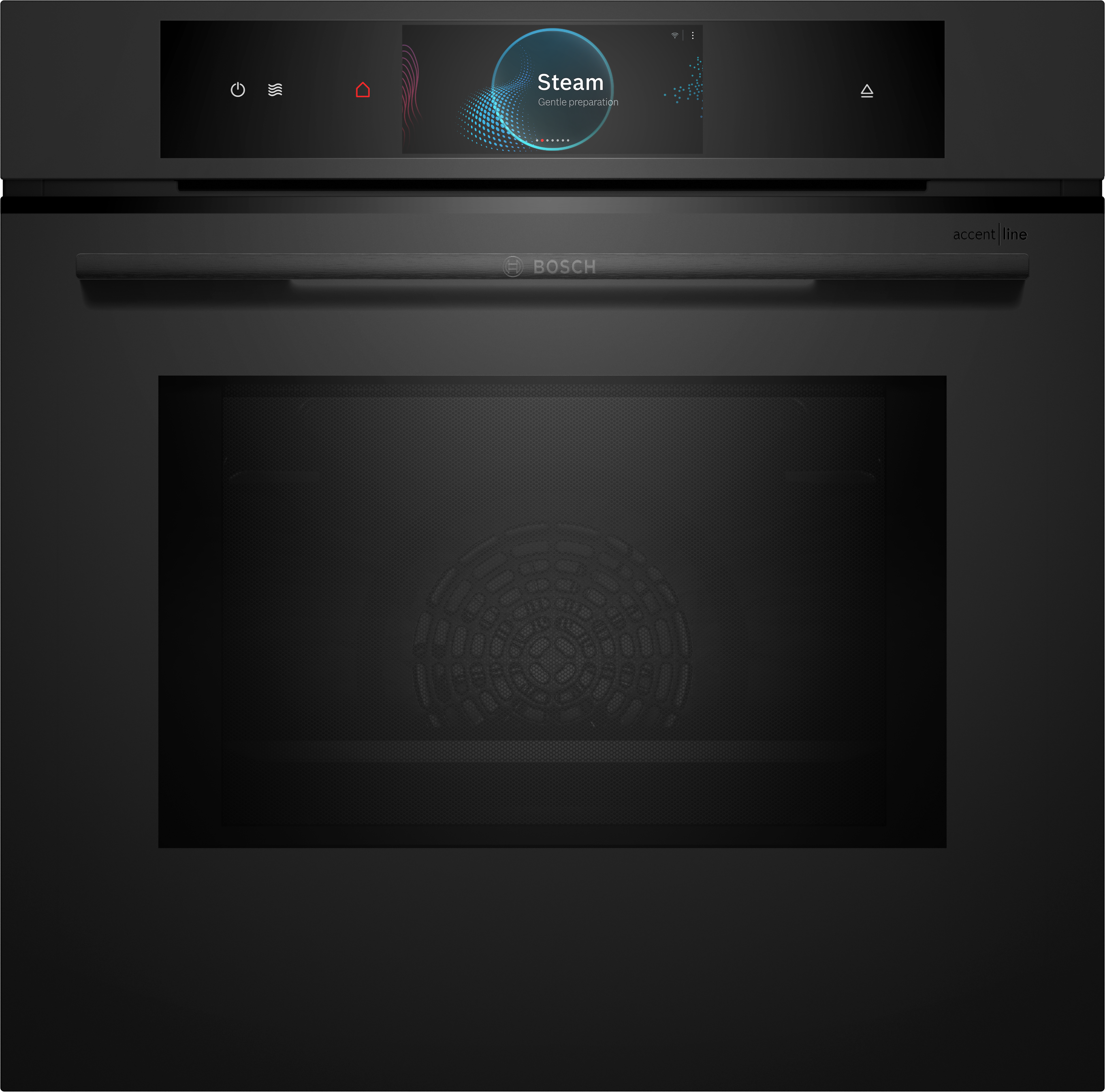 Series 8, Built-in oven with added steam and microwave function, 60 x 60 cm, Matt Black, HNG978NM1