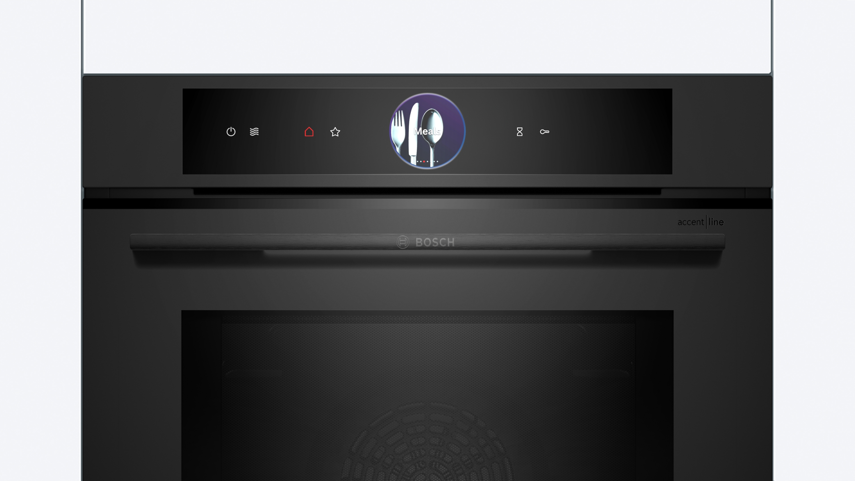 Series 8, Built-in oven with microwave function, 60 x 60 cm, Matt Black, HMG976KM1