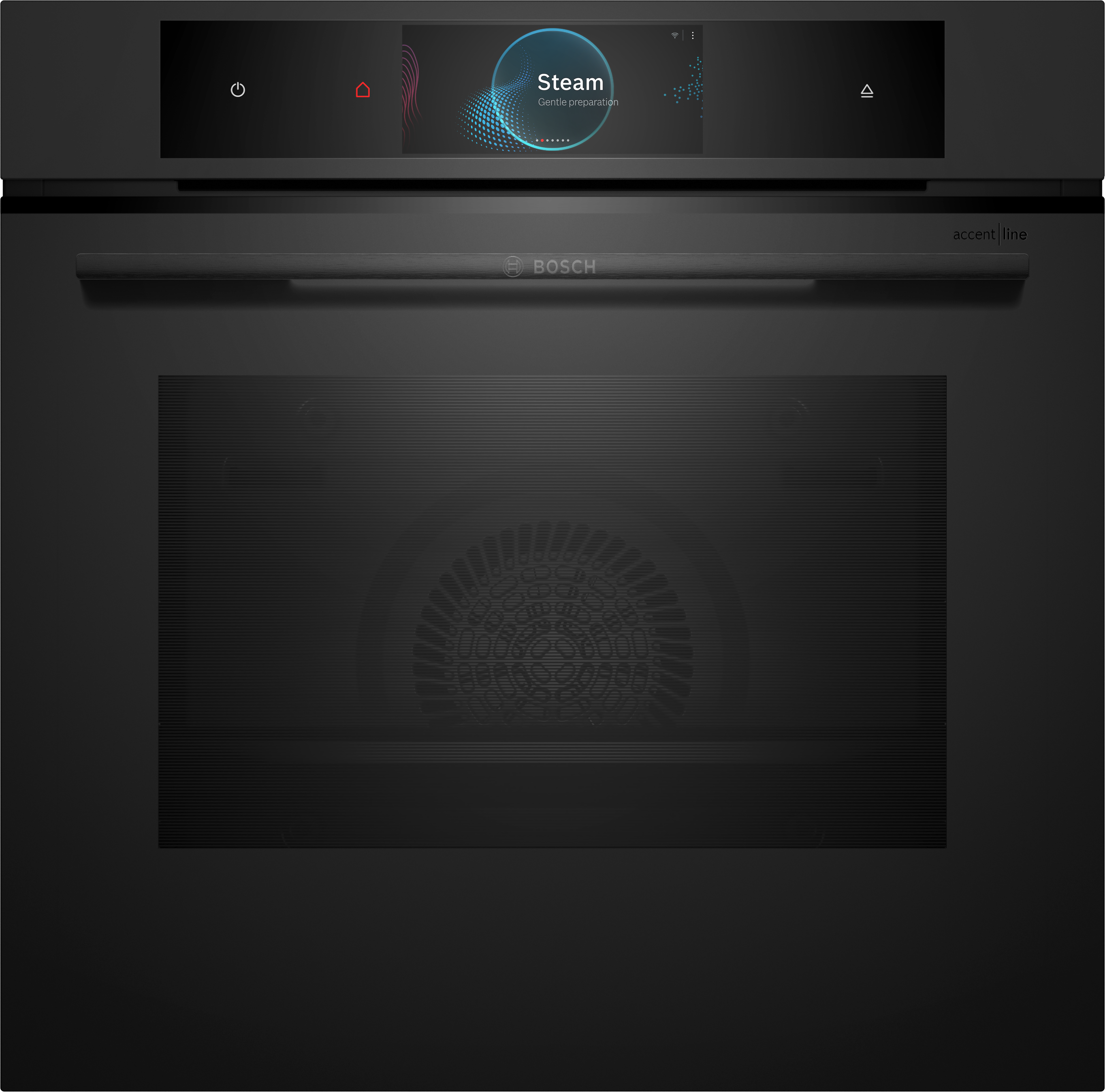 Series 8, Built-in oven with steam function, 60 x 60 cm, Matt Black, HSG938EM1