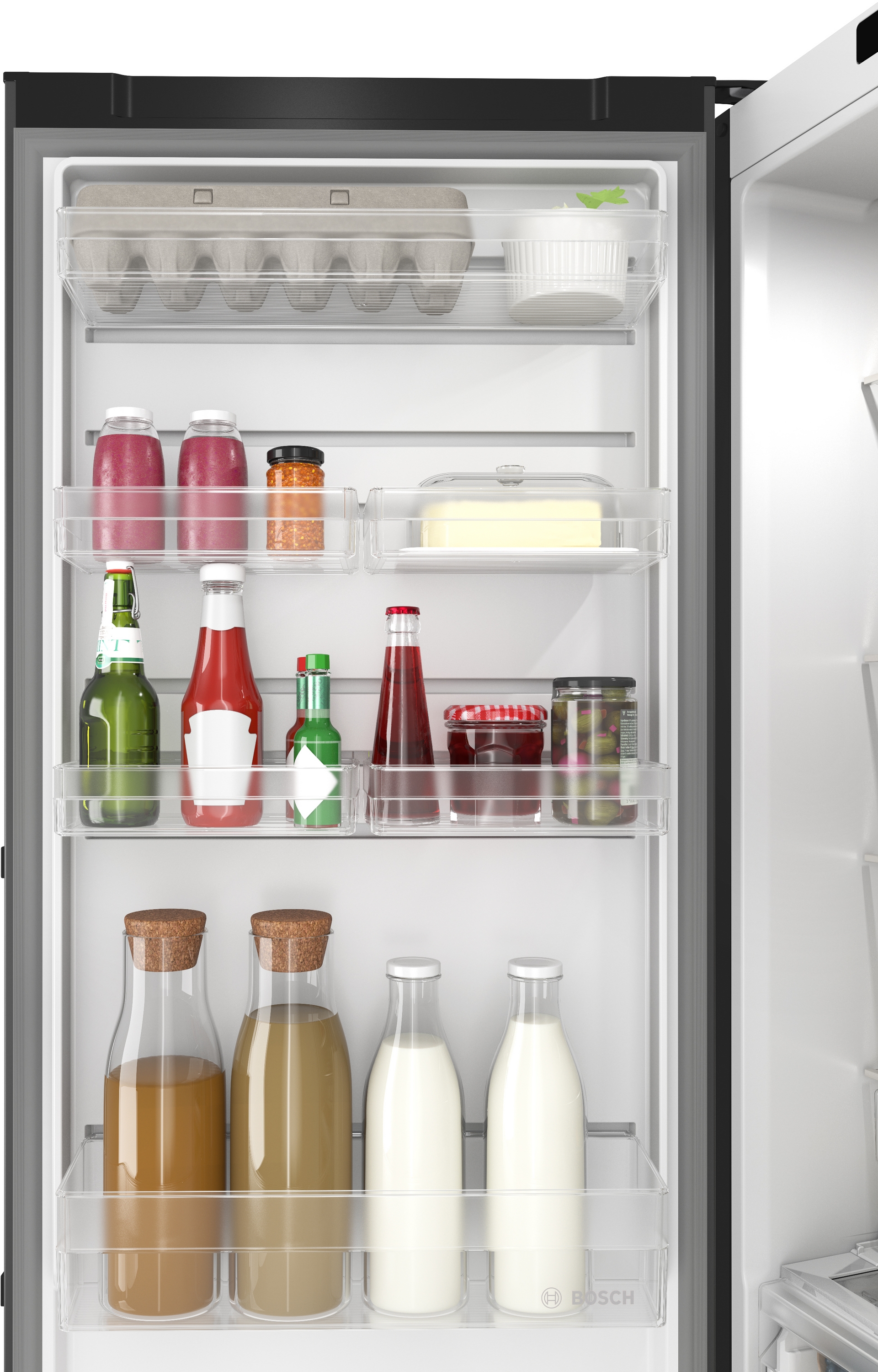 Series 4, free-standing fridge, 186.2 x 59.5 cm, Grey, KSN36VCCG