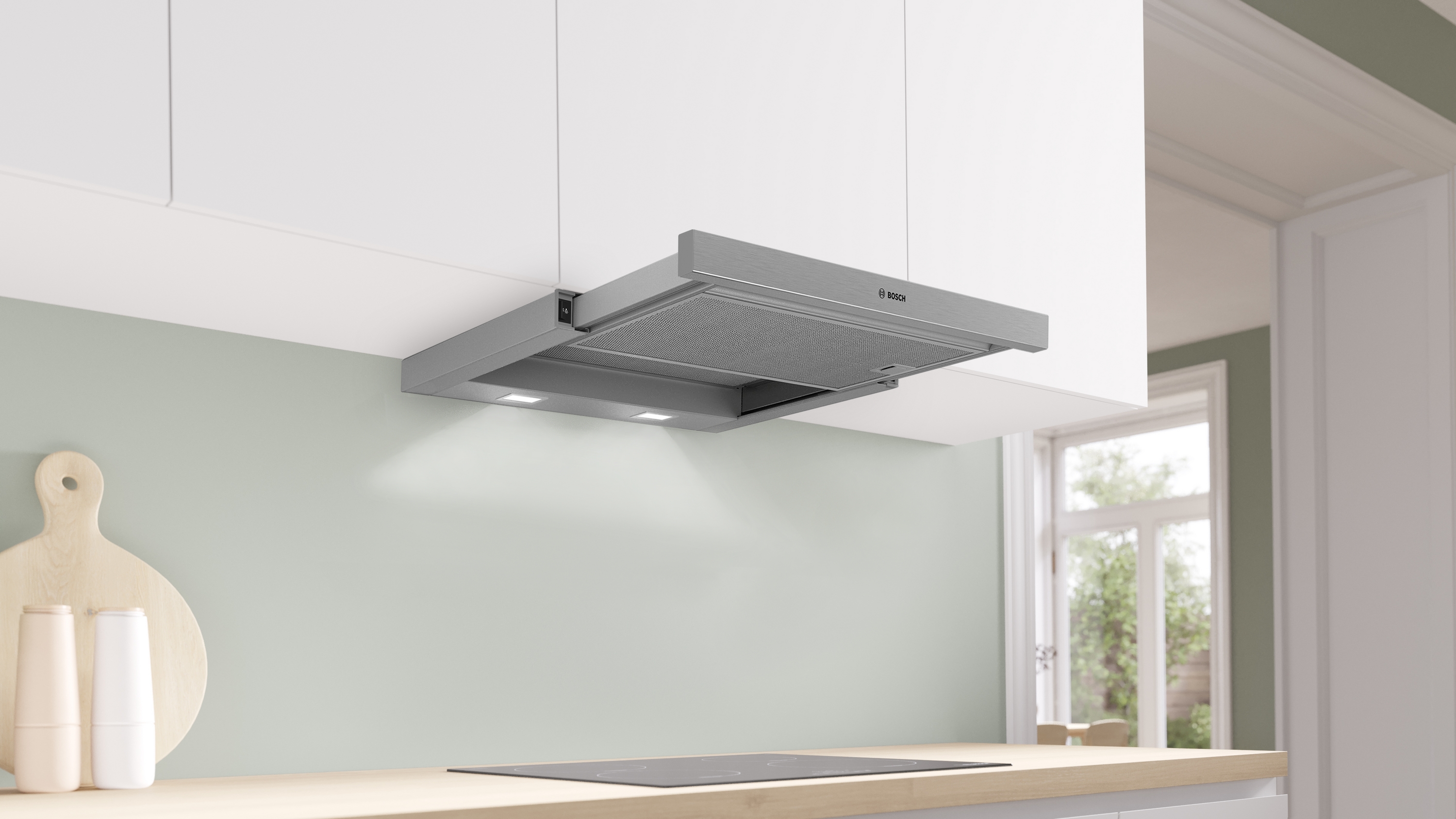 Series 2, telescopic cooker hood, 60 cm, Silver metallic, DFM064W55