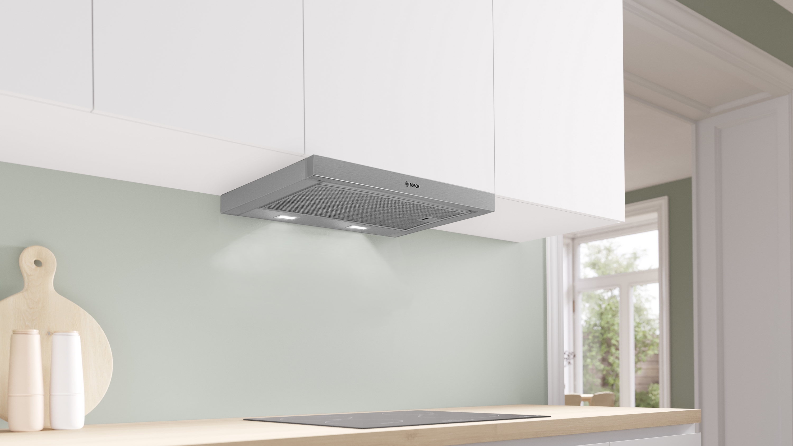 Series 2, telescopic cooker hood, 60 cm, Silver metallic, DFM064W55