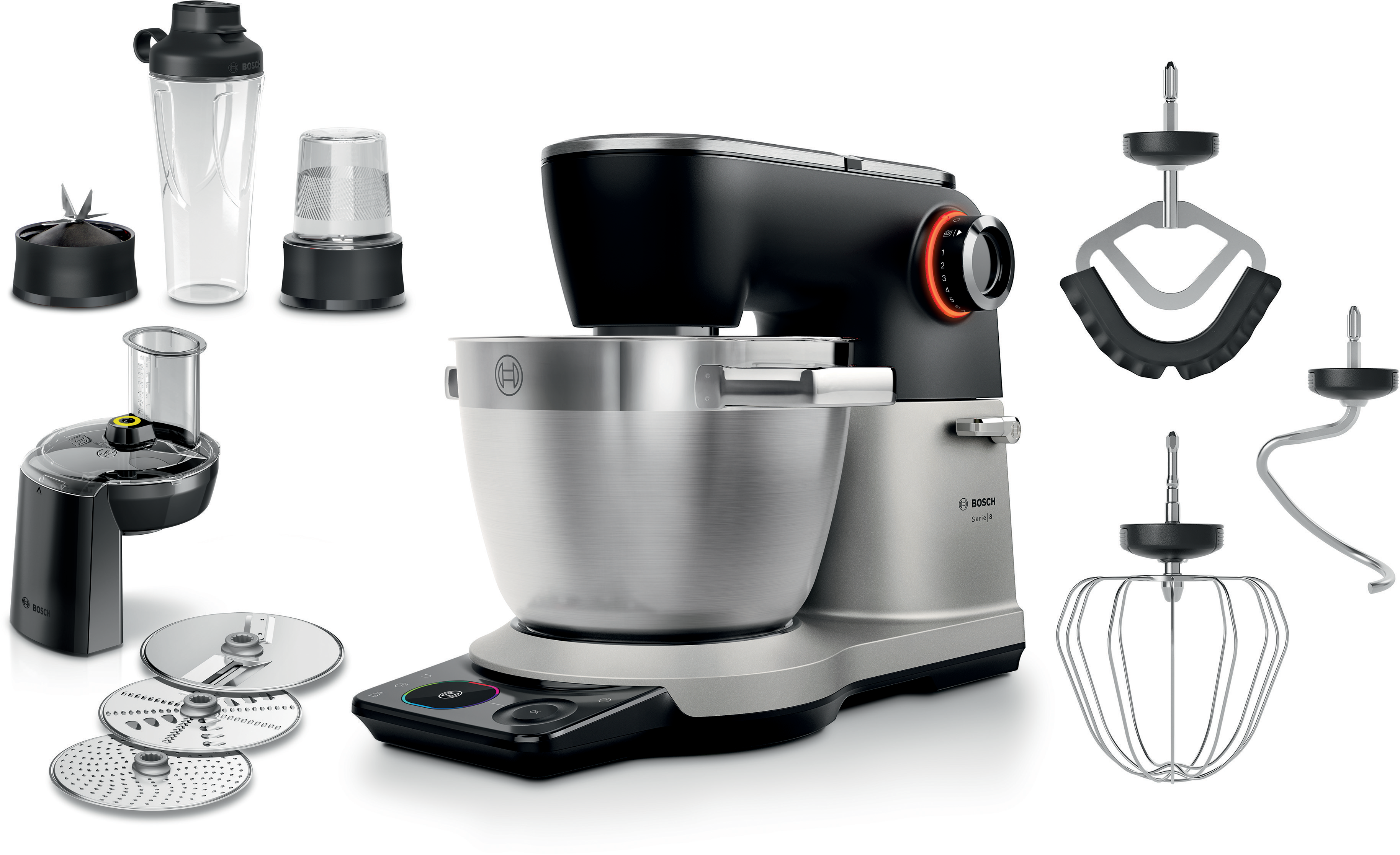 Kuhinjski robot sa integrisanom vagom Serija 8 MUMS8ZS22 1800 W Crna
