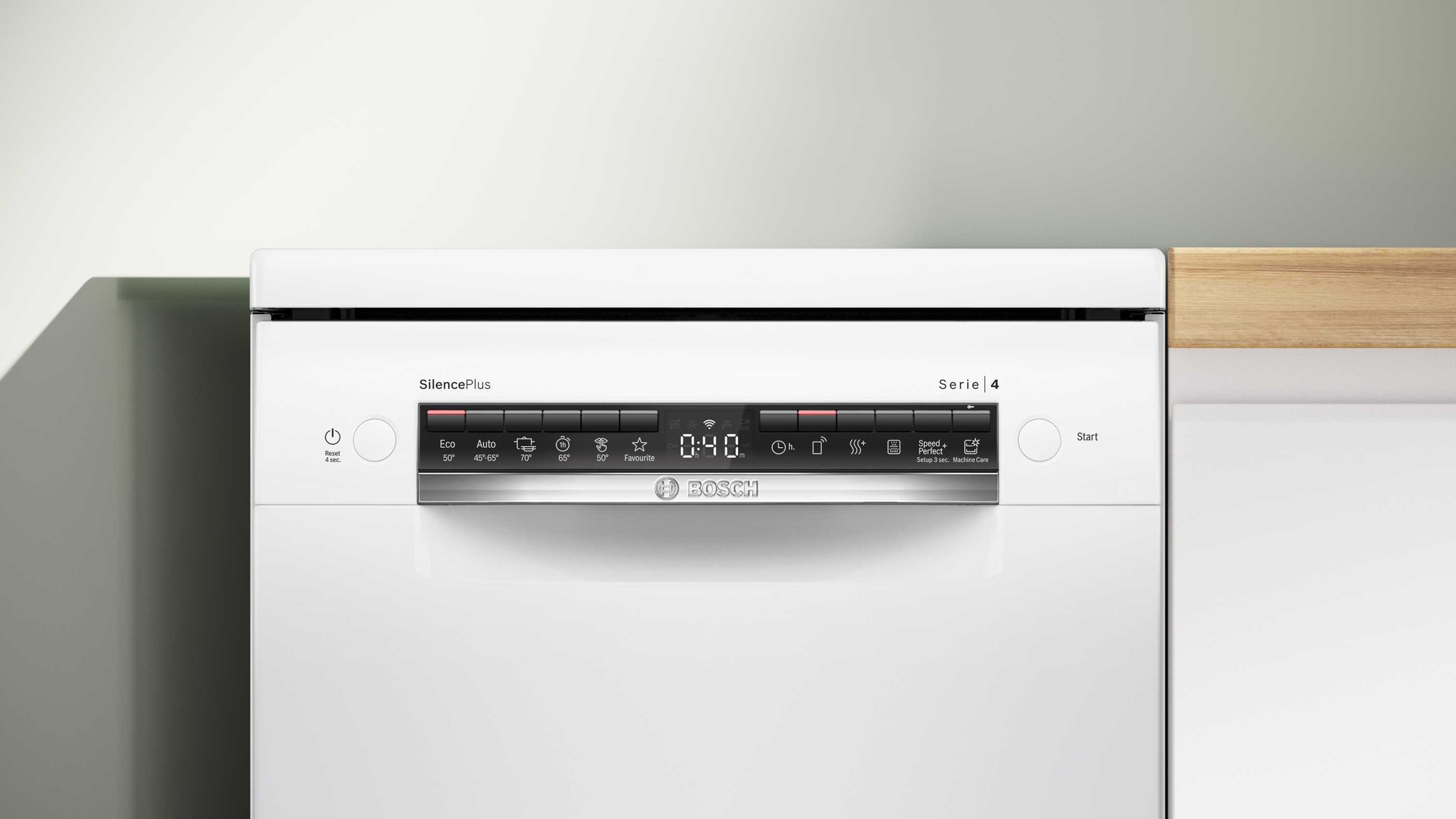 Series 4, free-standing dishwasher, 45 cm, White, SPS4HMW13E
