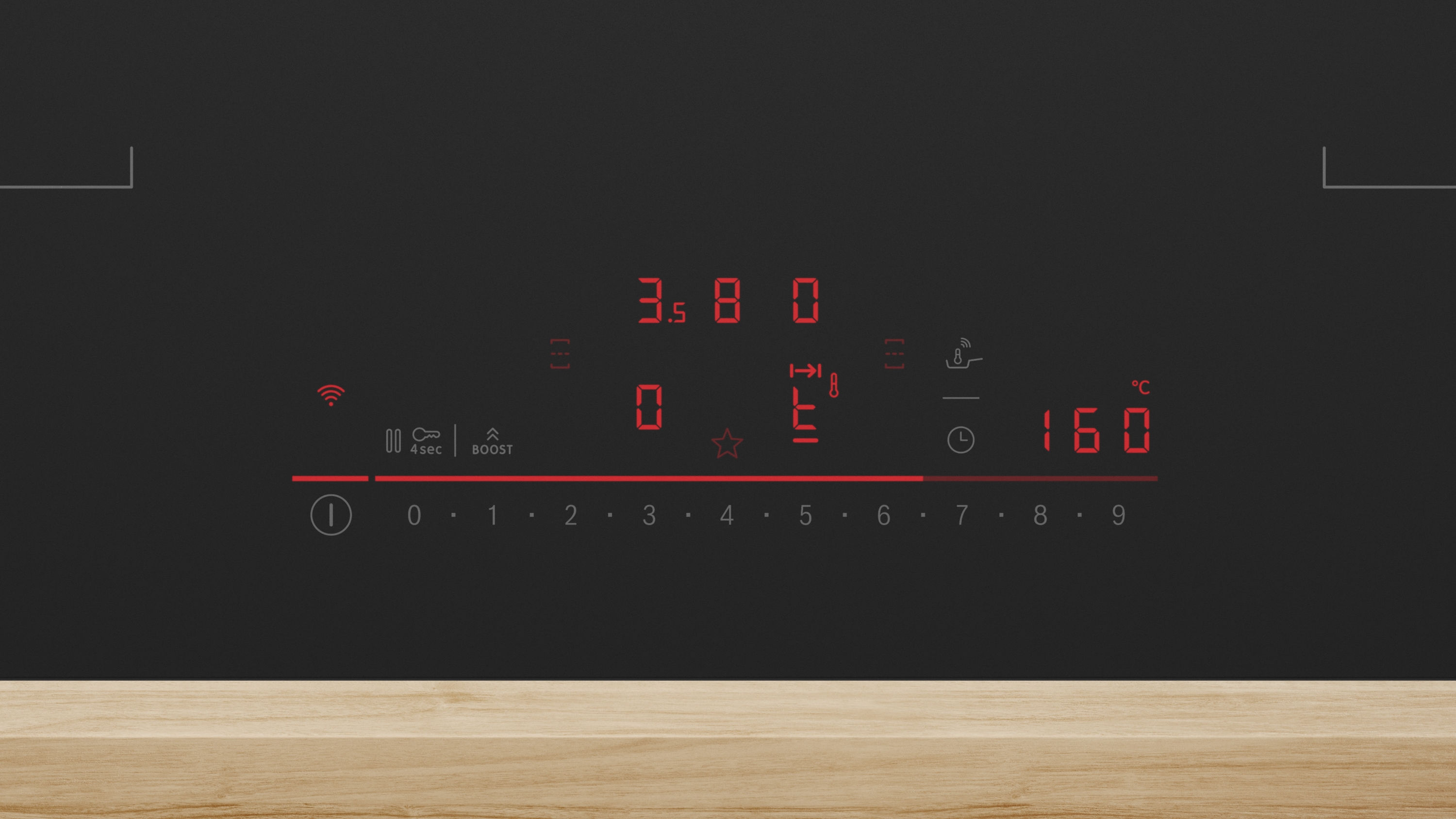 Series 6, Induction hob with integrated ventilation system, 80 cm, Matt black, surface mount without frame, PVQ81AH26E