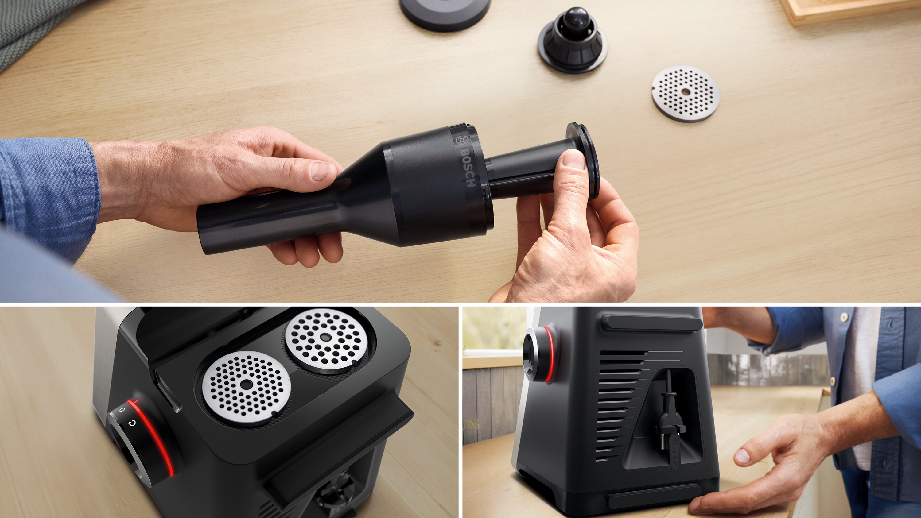 Series 8, Food mincer, MultiPower, 2500 W, Stainless steel, MFWS835M