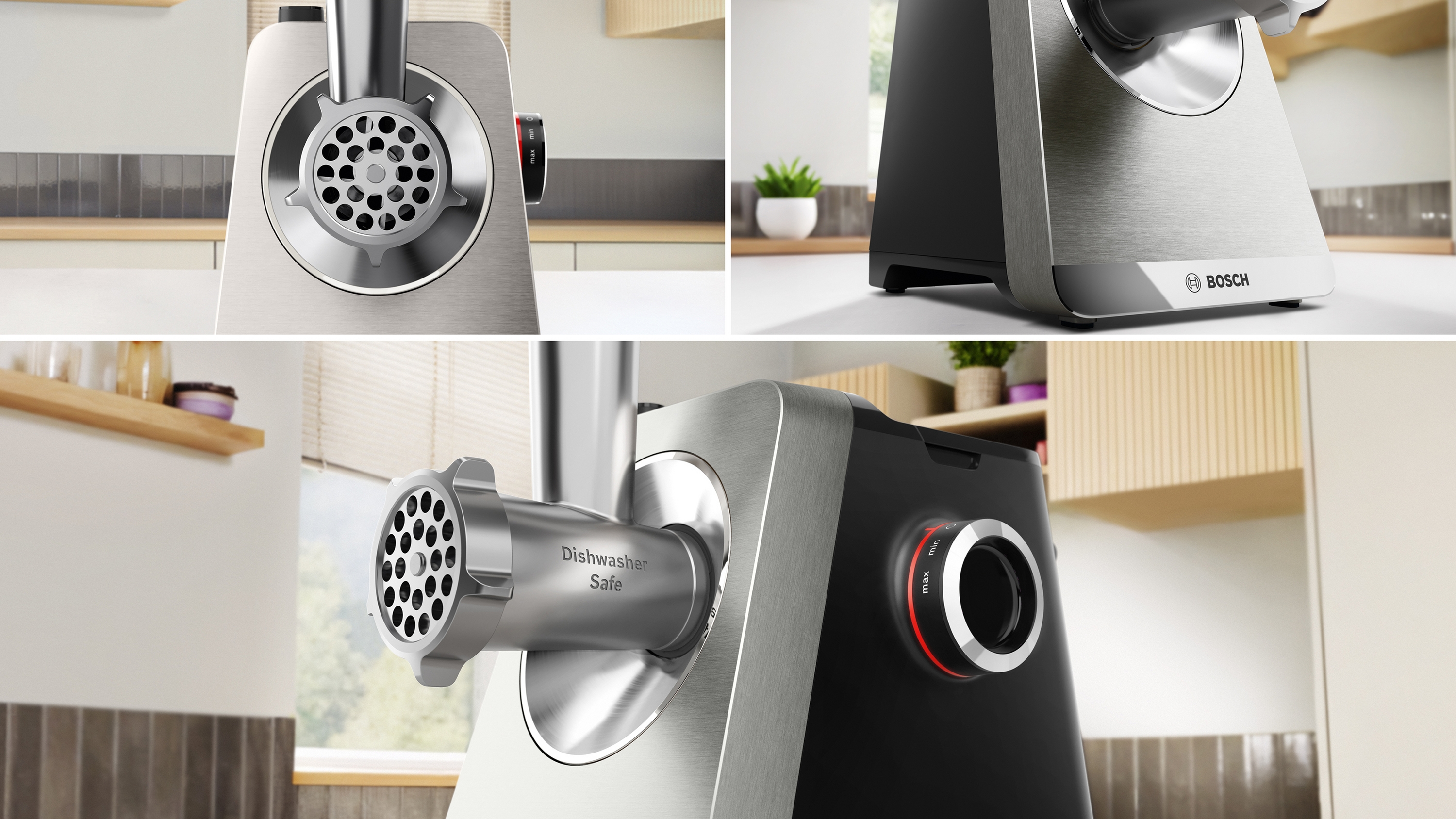 Series 8, Food mincer, MultiPower, 2500 W, Stainless steel, MFWS835M