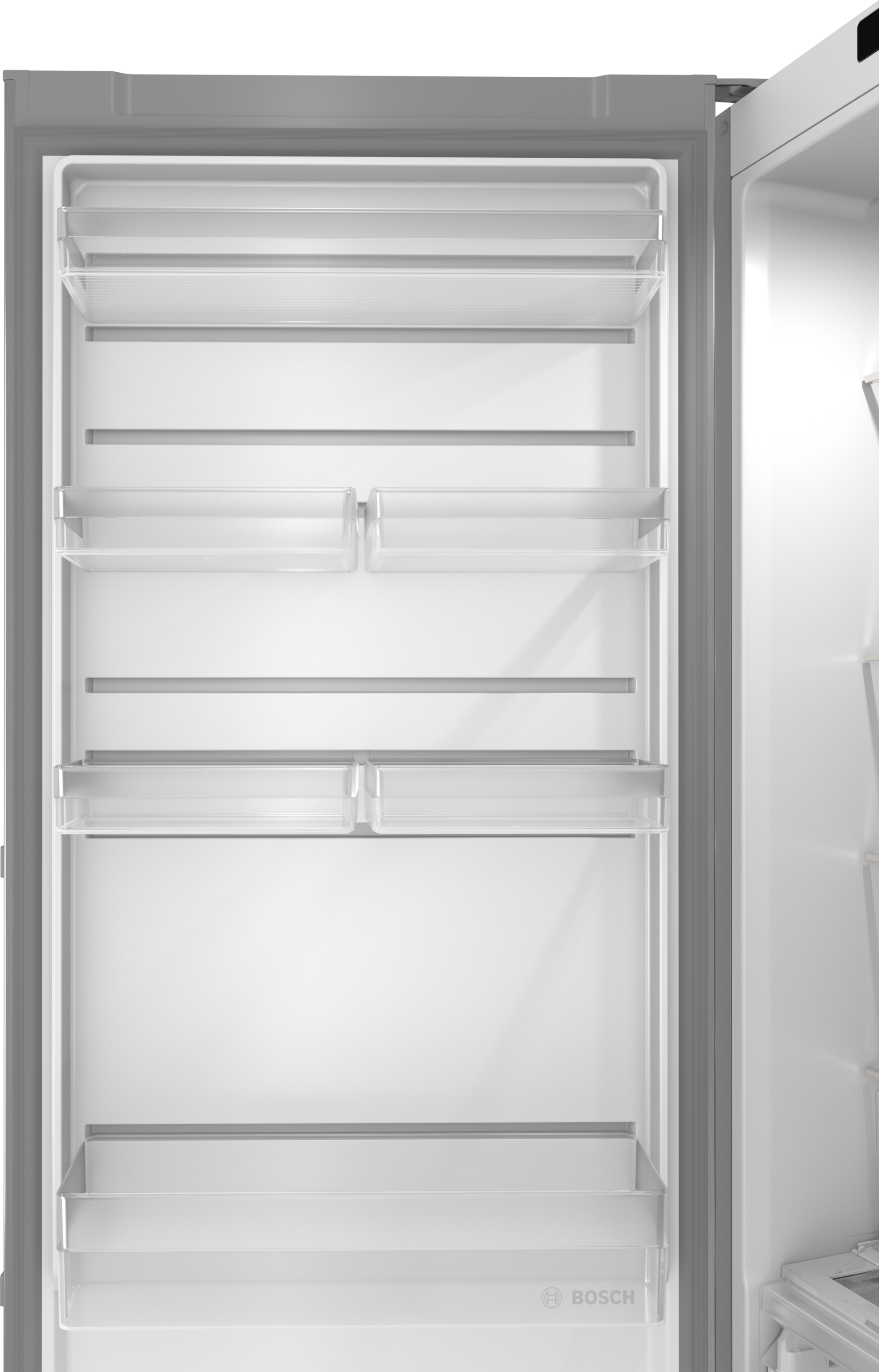 Series 4, free-standing fridge, 186.2 x 59.5 cm, Stainless steel look, KSN36VLDG