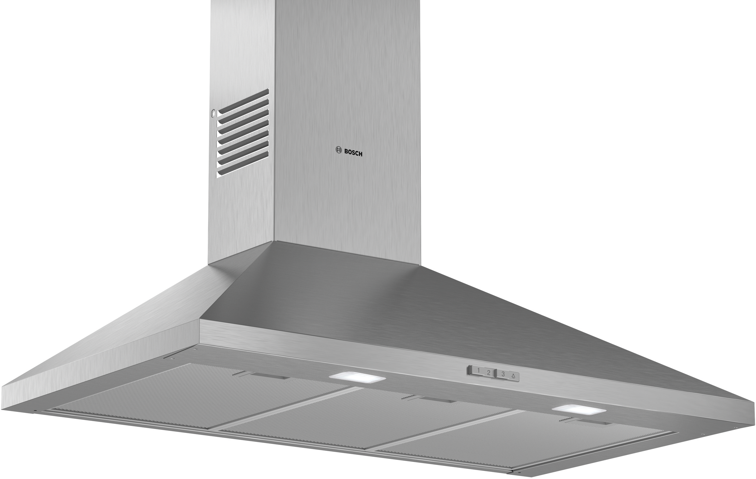 Series 2, wall-mounted cooker hood, 90 cm, Stainless steel, DWP95BC51