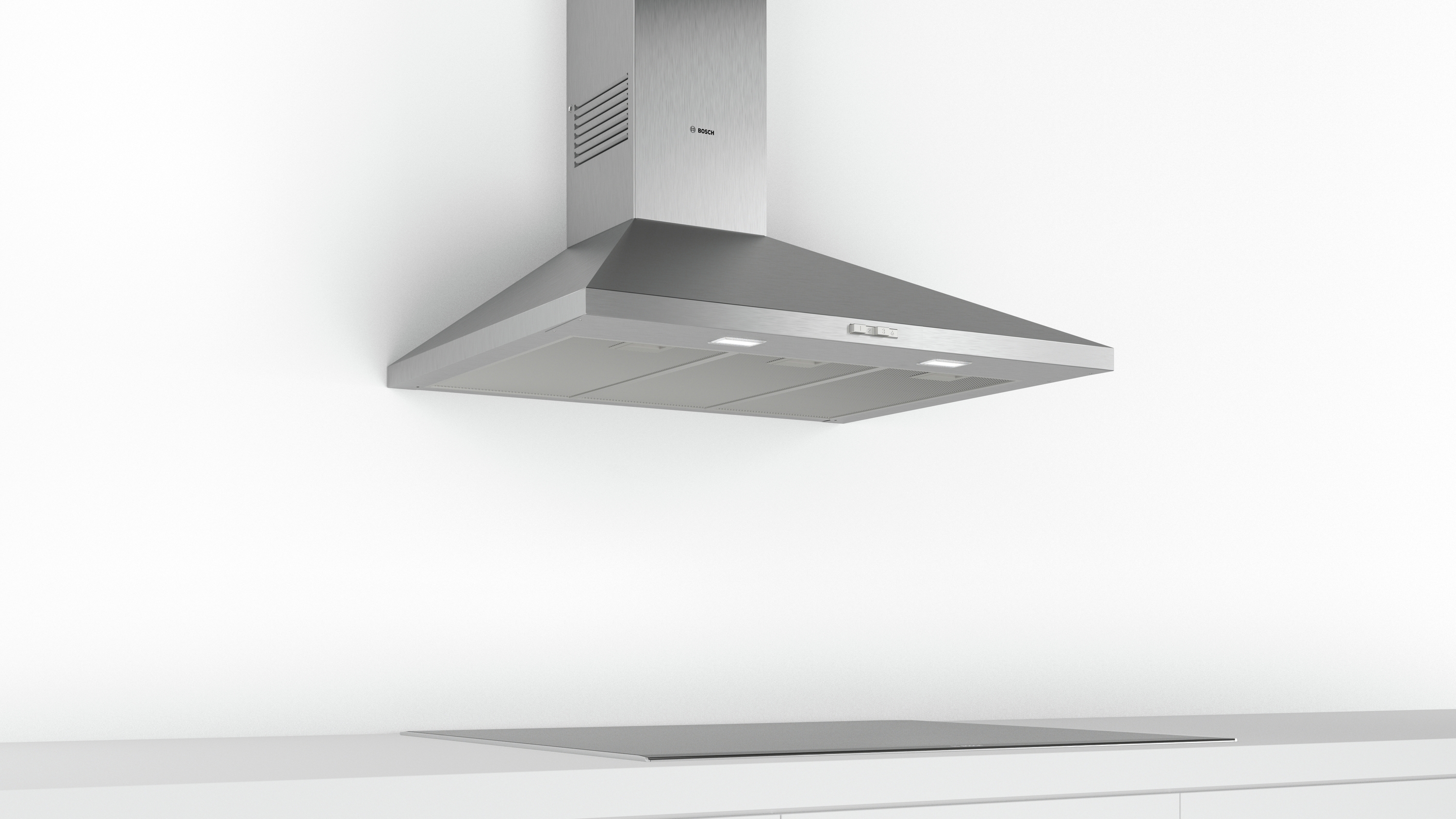 Series 2, wall-mounted cooker hood, 90 cm, Stainless steel, DWP95BC51