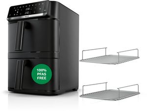 Series 6, Double Stack Drawer Air Fryer, Black, MAFD661B4