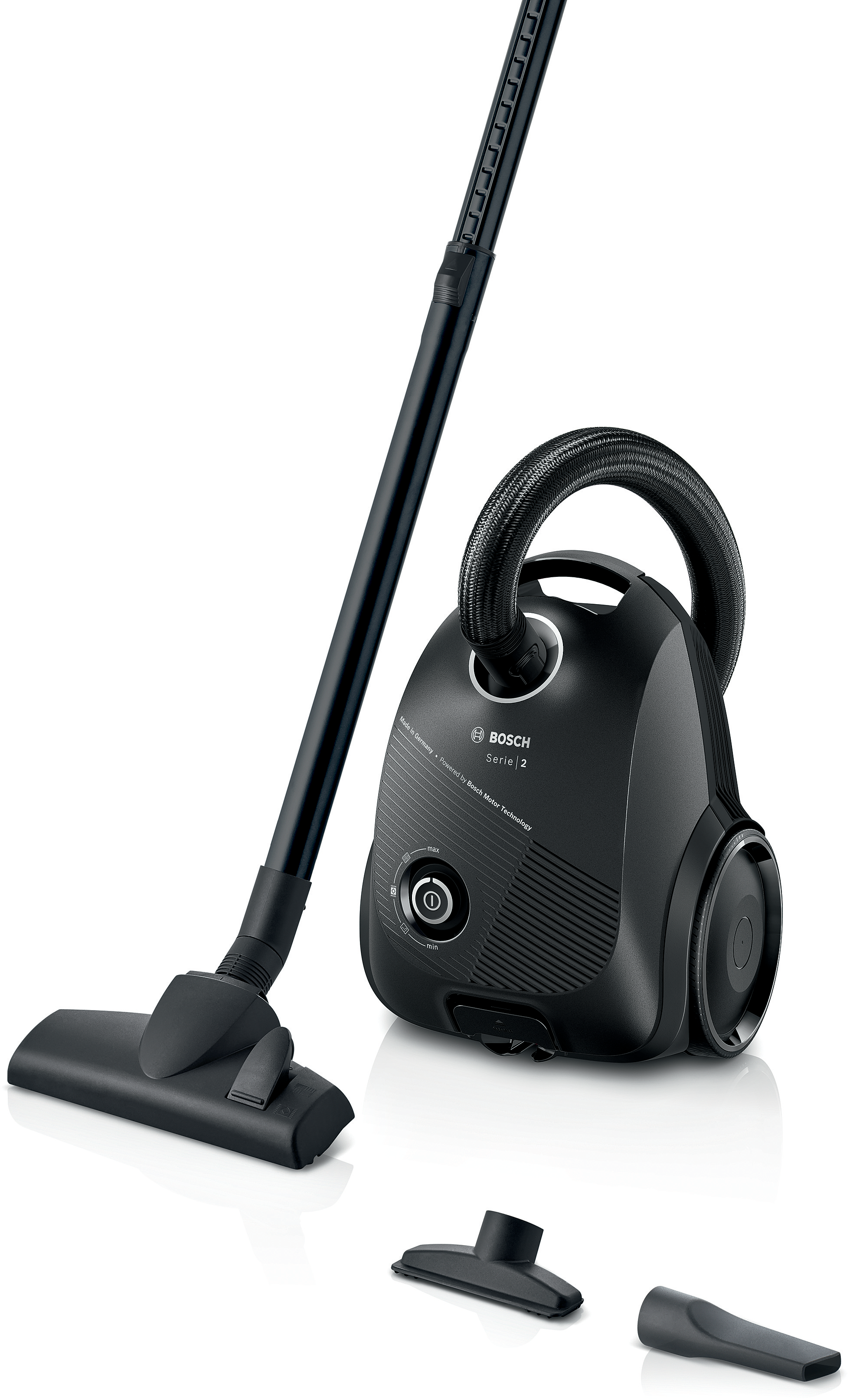 Series 2, Bagged vacuum cleaner, Black, BGDS2BAL