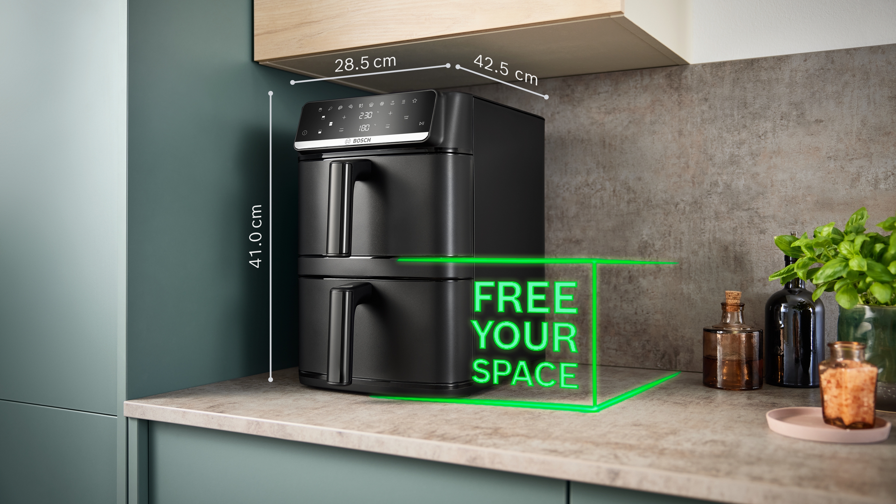 Series 6, Double Stack Drawer Air Fryer, Black, MAFD661B7