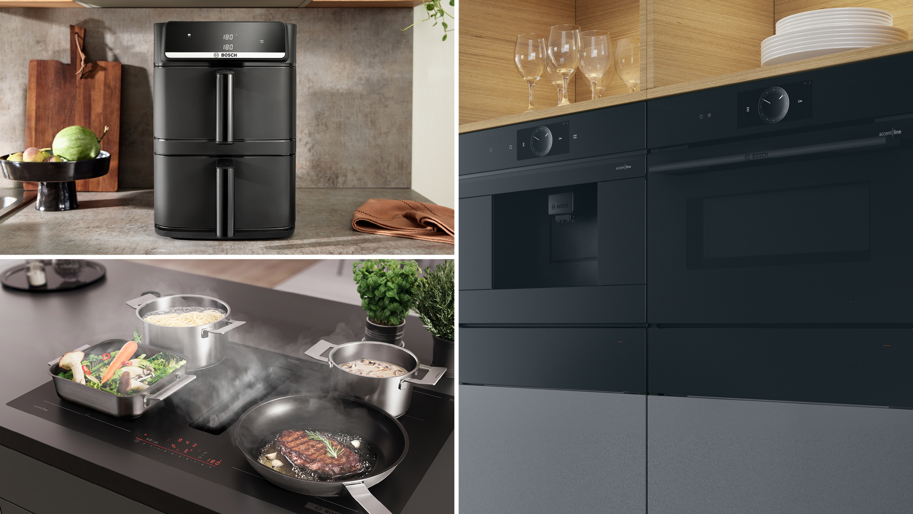 Series 6, Double Stack Drawer Air Fryer, Black, MAFD661B7