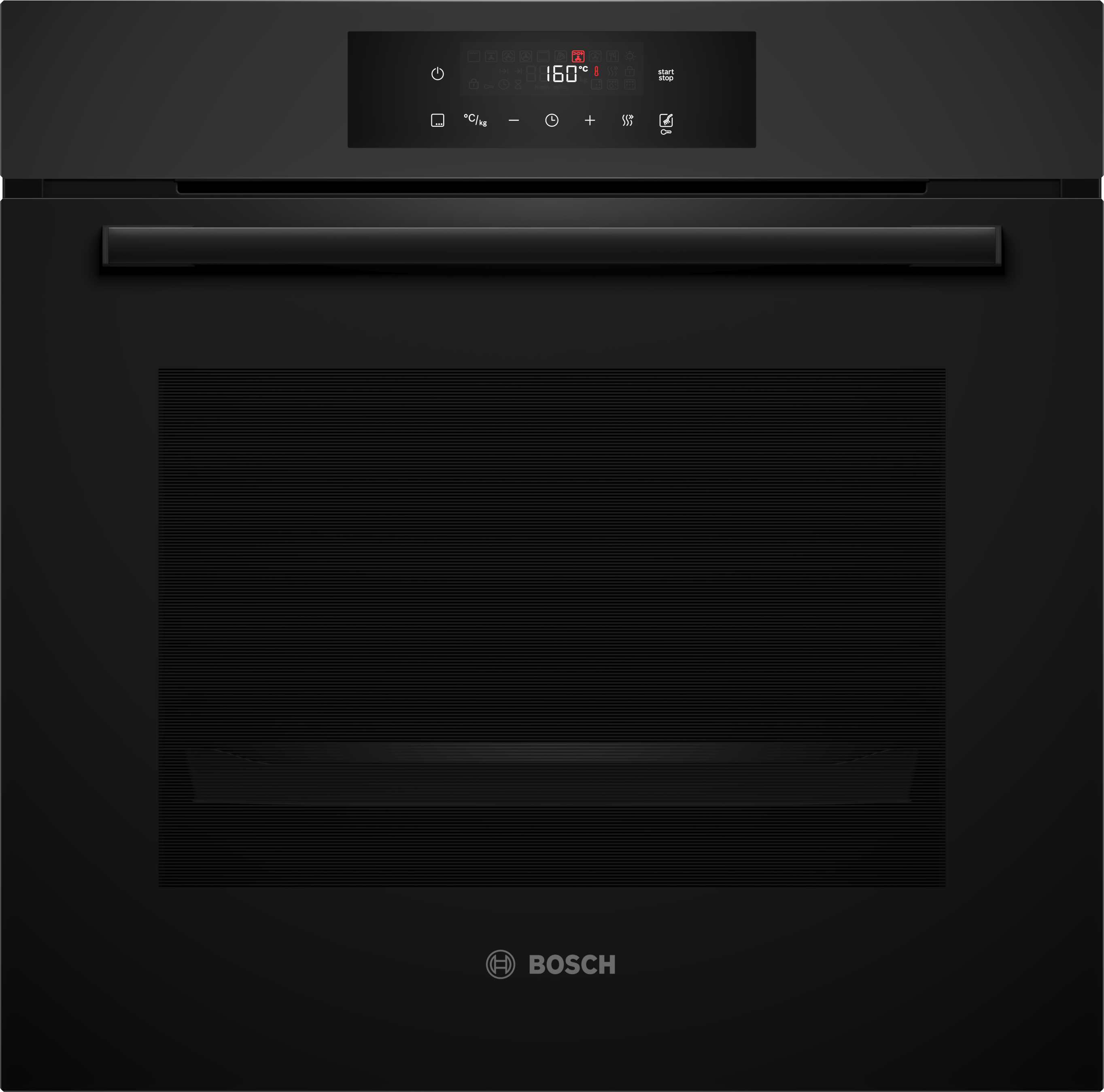 Series 4, Built-in oven, 60 x 60 cm, Matt Black, HBA572EM3