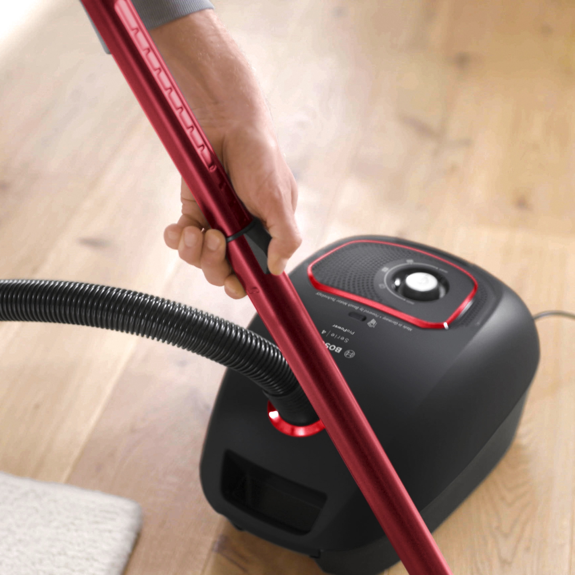Series 4, Bagged vacuum cleaner, ProPower, Black, BGB41POW2