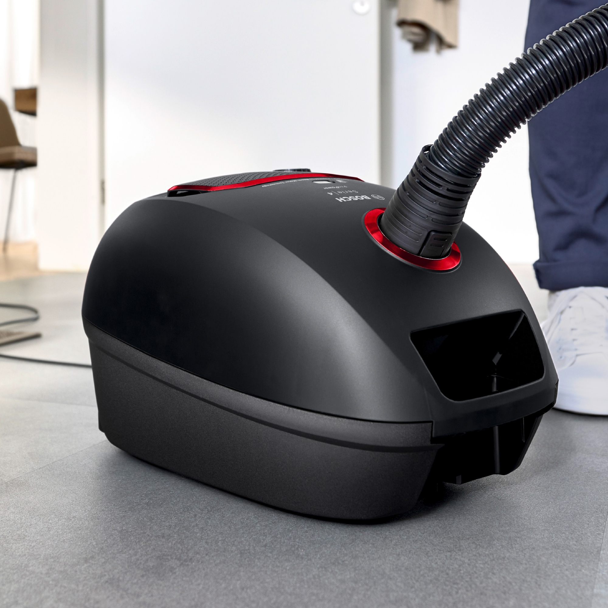 Series 4, Bagged vacuum cleaner, ProPower, Black, BGB41POW2