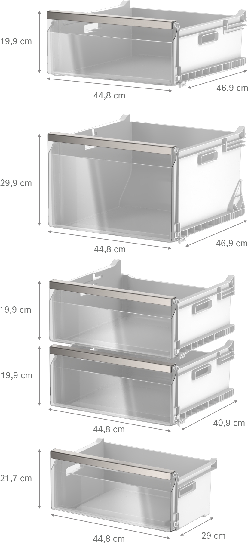Series 6, free-standing freezer, 186.2 x 59.5 cm, Brushed steel (with anti-fingerprint), GSN36AICM