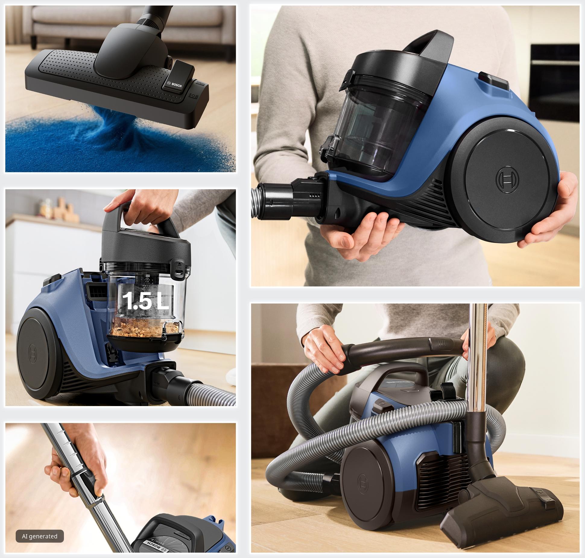 Series 2, Bagless vacuum cleaner, Blue, BGC05LBU2