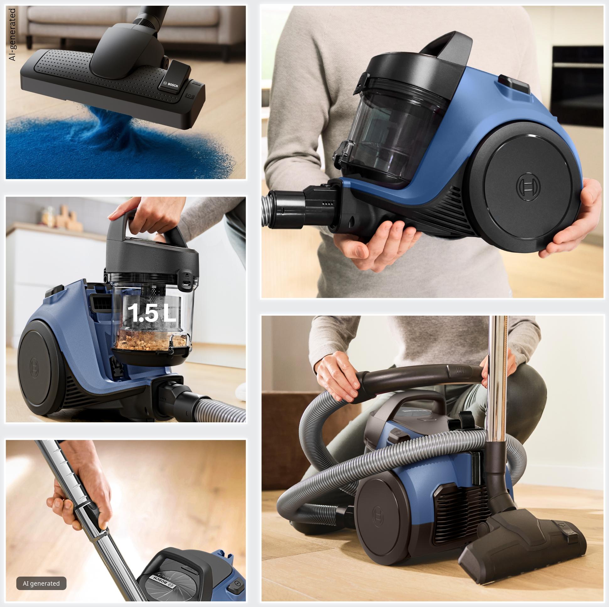 Series 2, Bagless vacuum cleaner, Blue, BGC05LBU2
