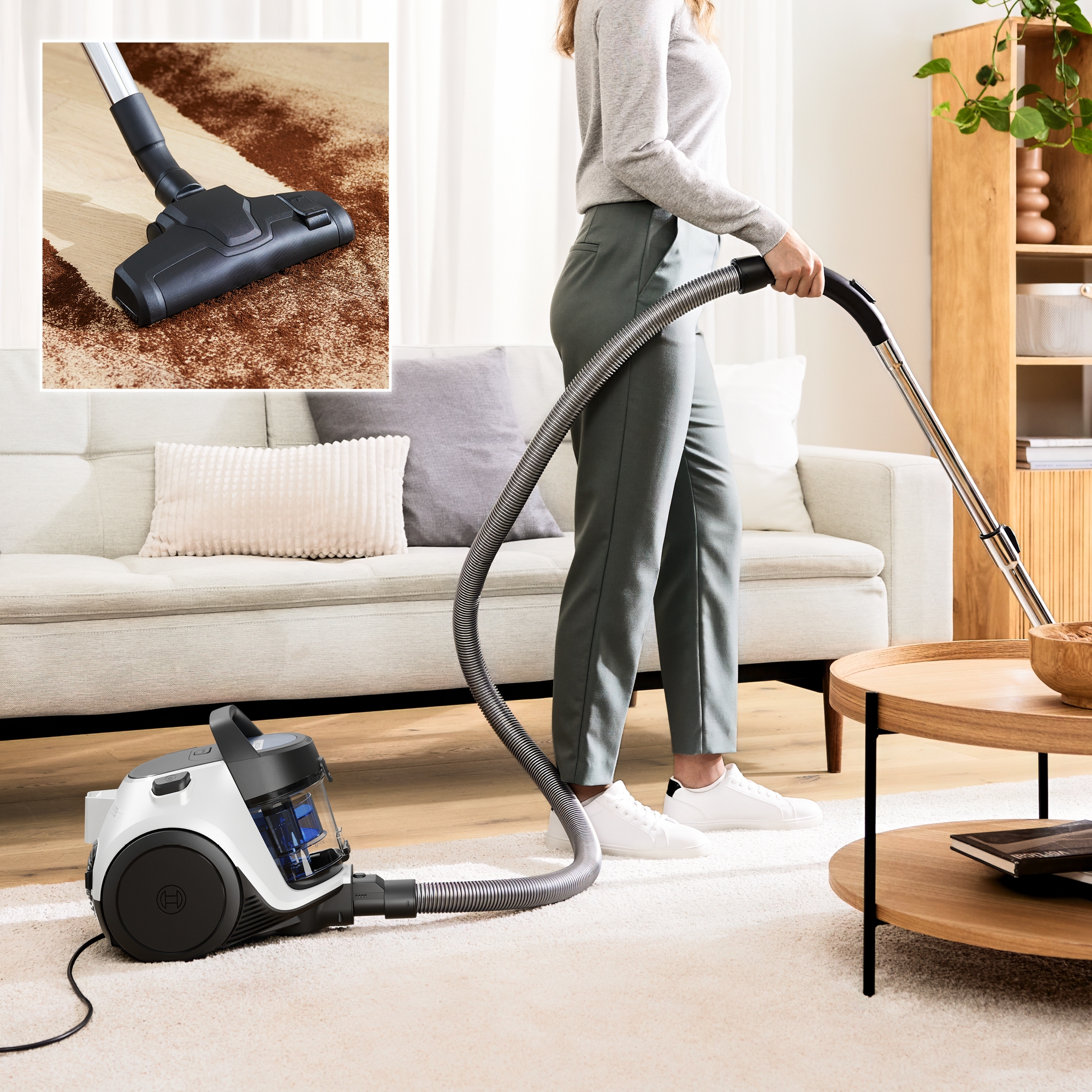 Series 2, Bagless vacuum cleaner, White, BGC05LW2