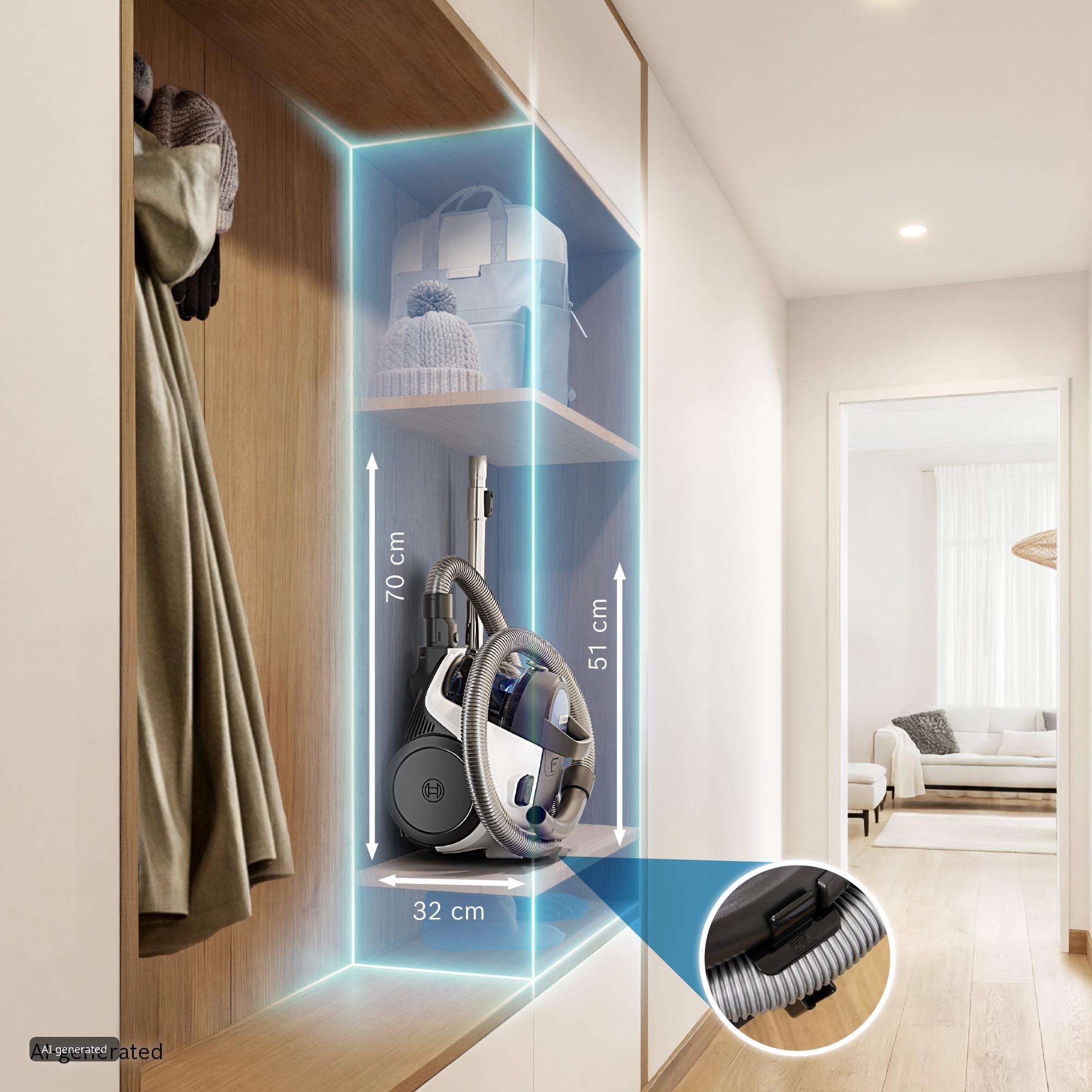 Series 2, Bagless vacuum cleaner, White, BGC05LW2