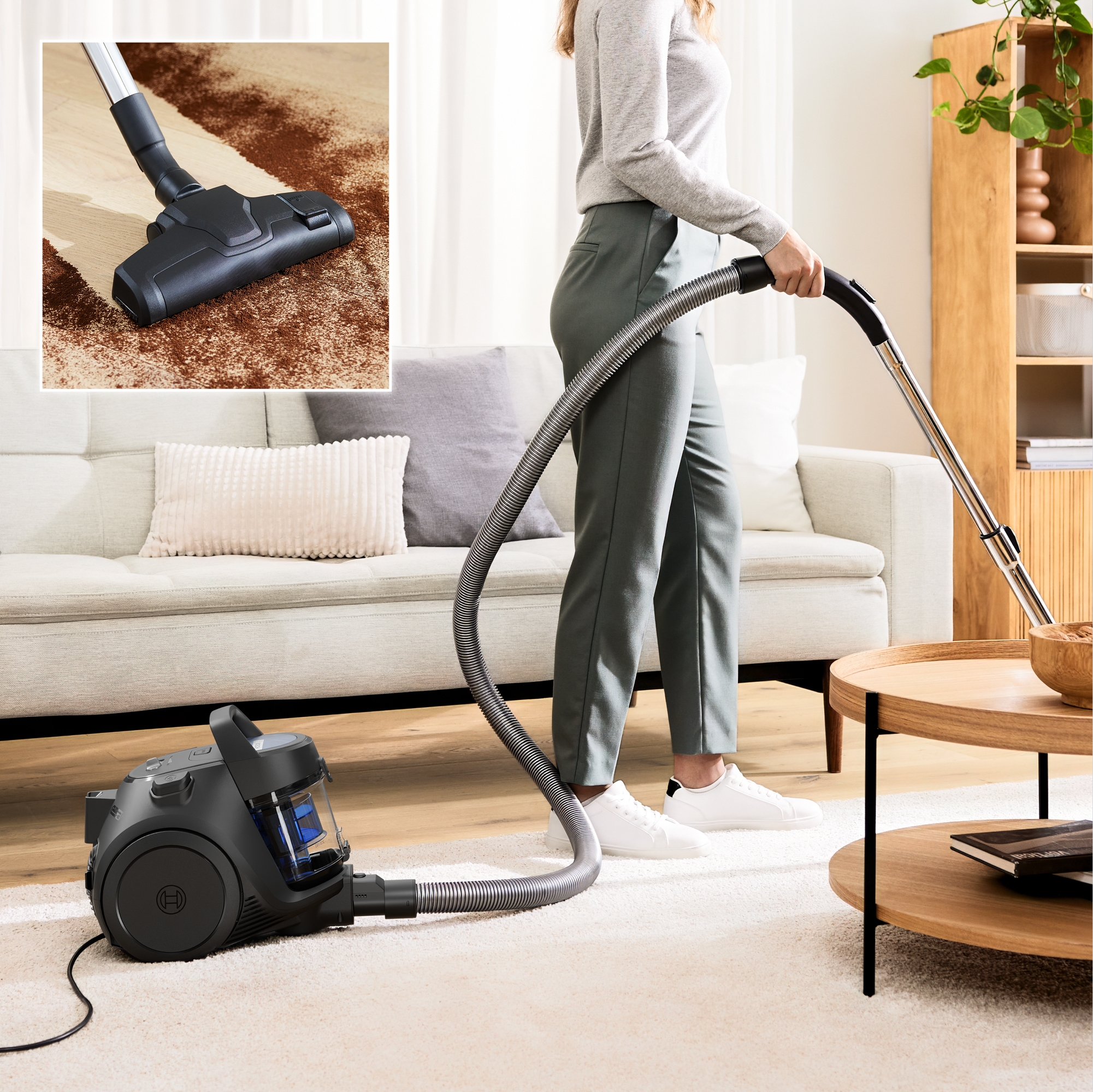 Series 2, Bagless vacuum cleaner, Serie 2, Black, BGS05BA2HT