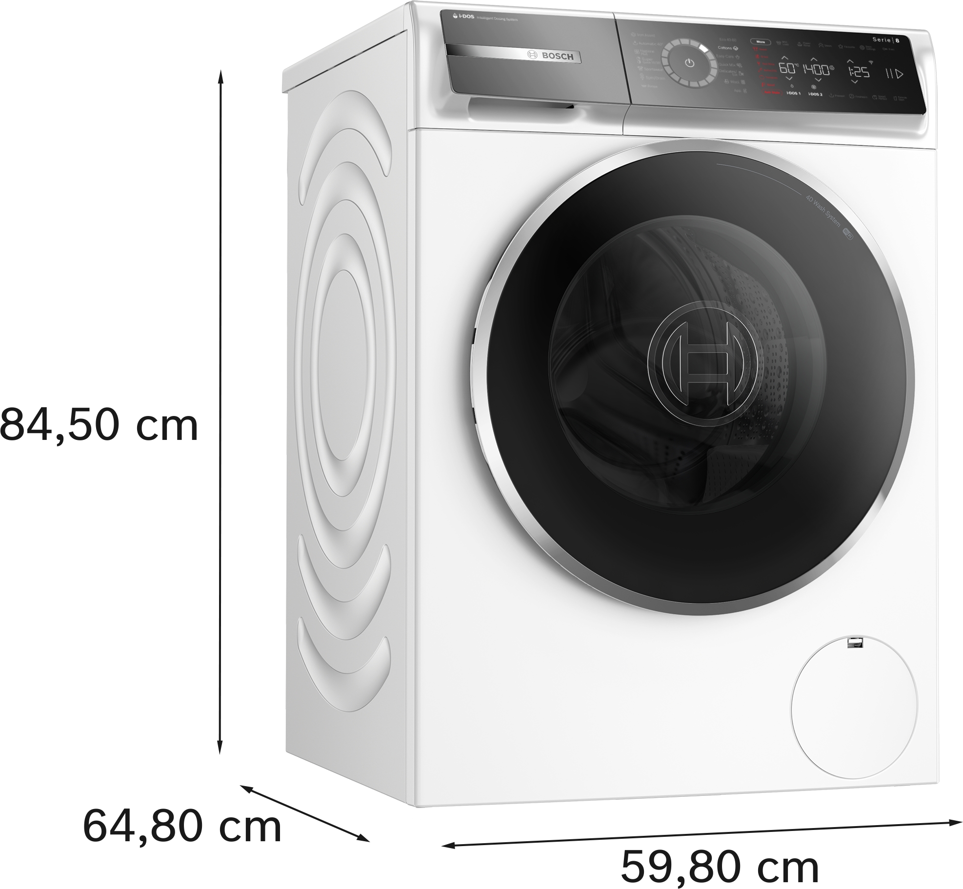 Serija 8, Mašina za pranje veša, punjenje spreda, 10 kg, max. 1400 obrtaja u minuti, WGB254A3BY