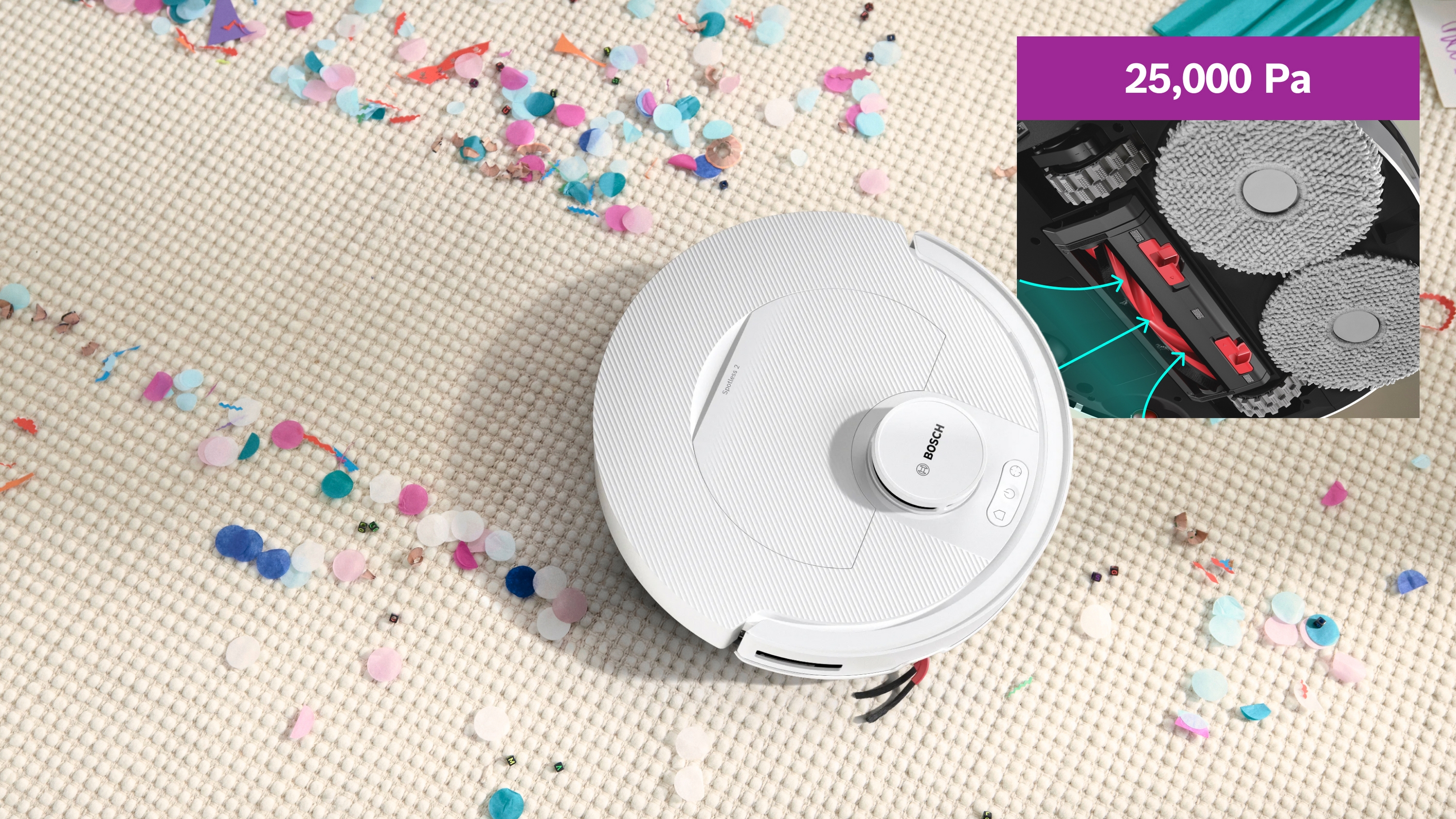 Robot vacuum cleaner, Spotless 2, BCR2S1W