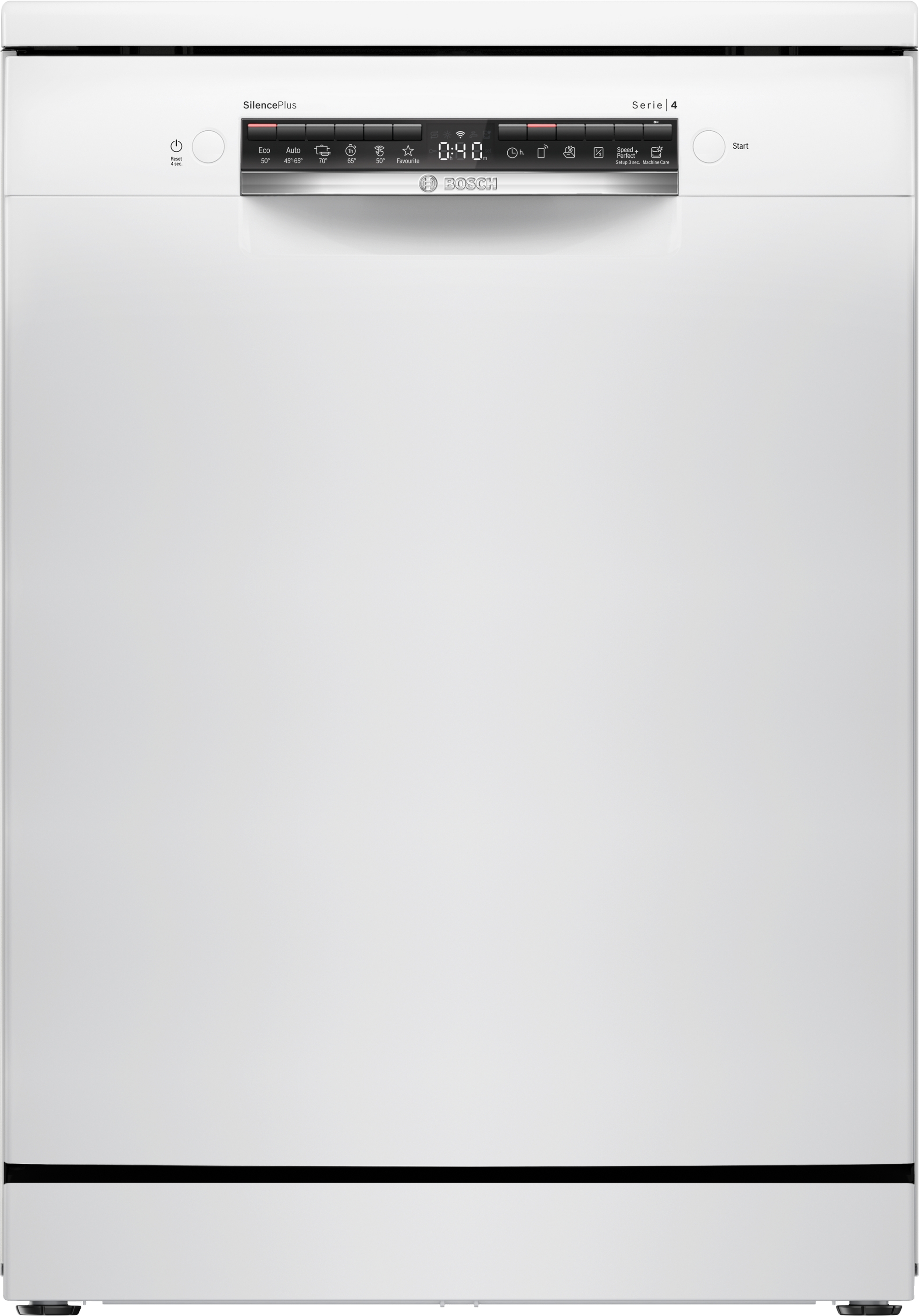Series 4, free-standing dishwasher, 60 cm, White, SMS4EVW08E