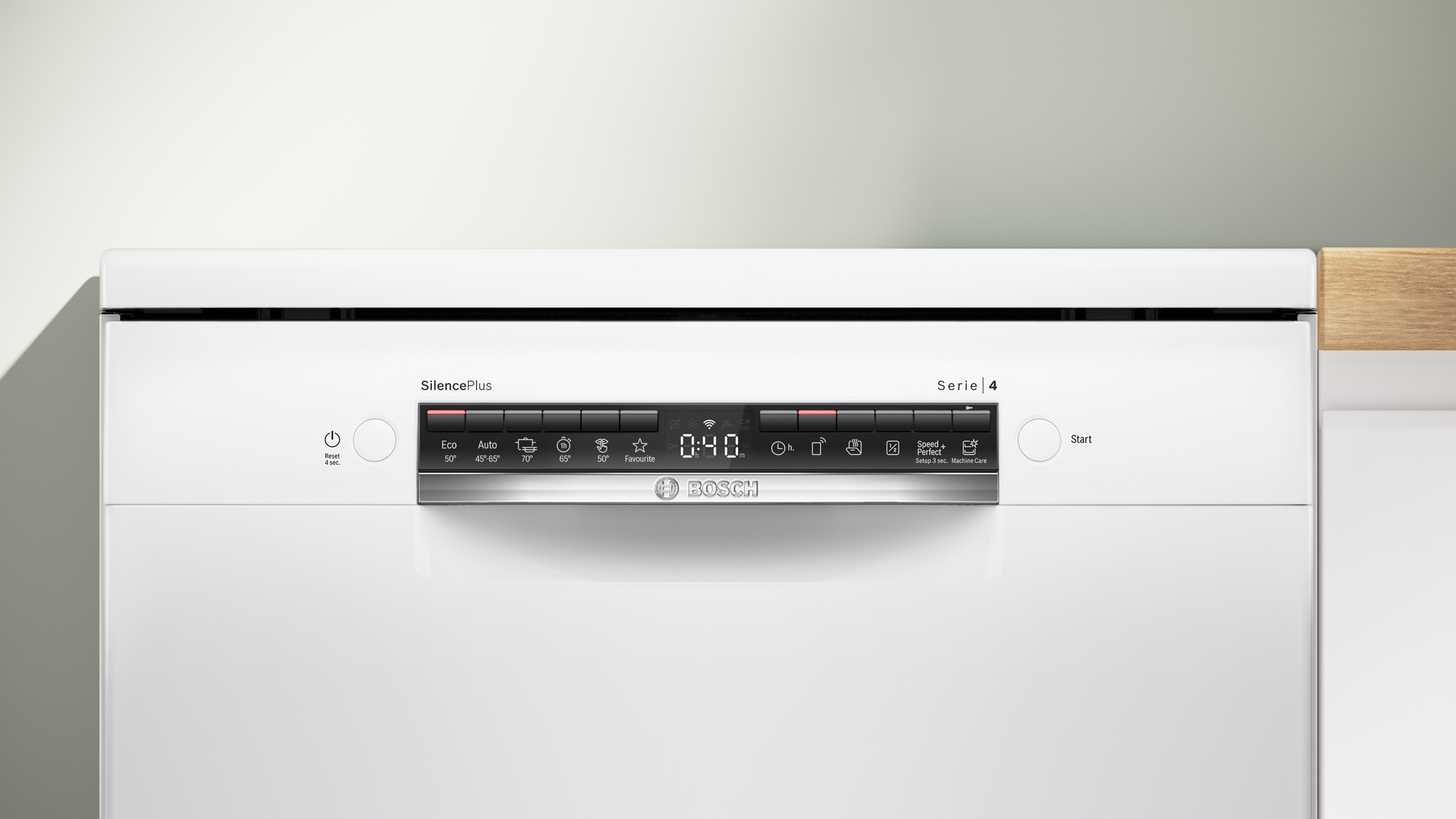 Series 4, free-standing dishwasher, 60 cm, White, SMS4EVW08E