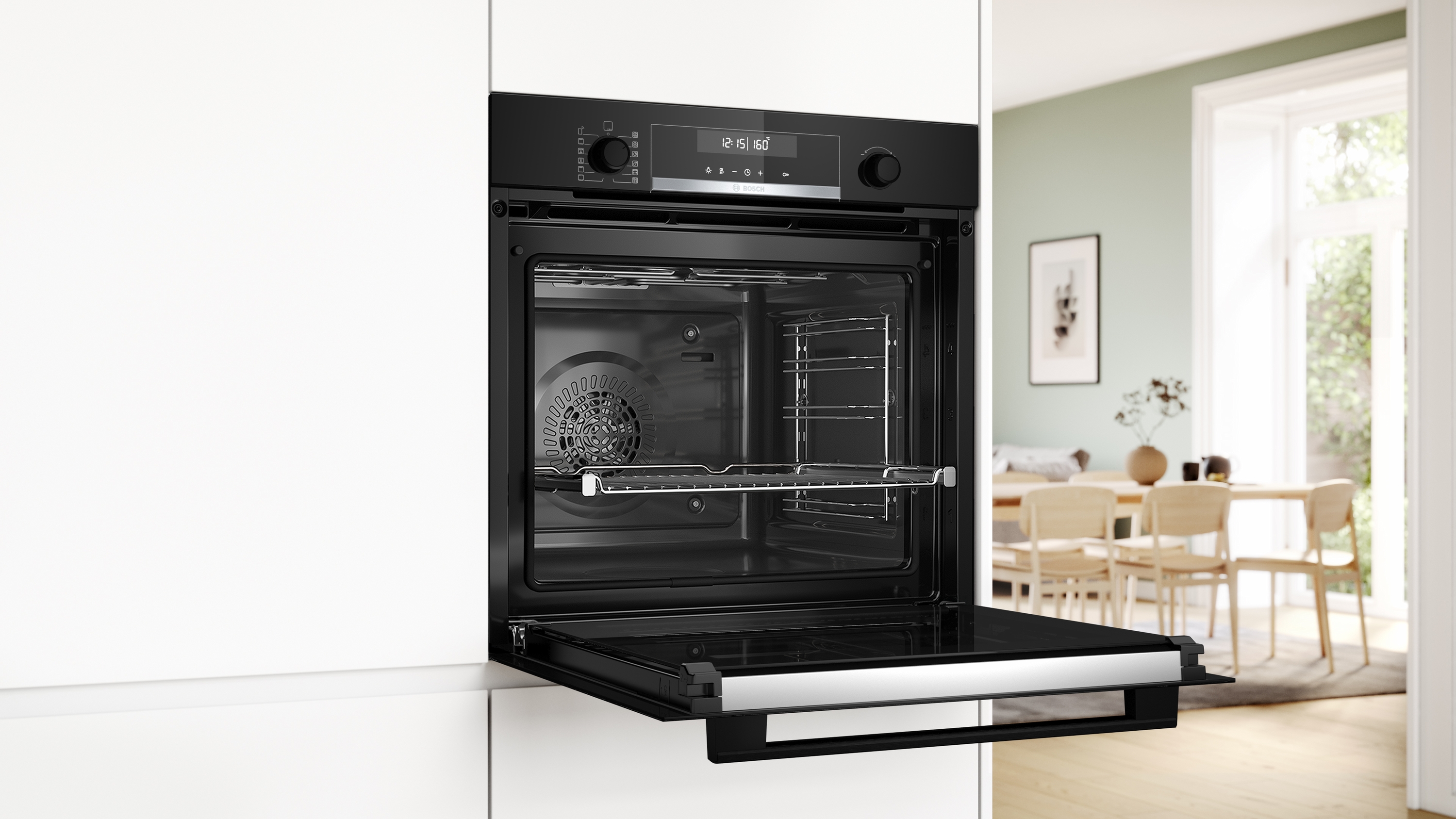 Series 6, Built-in oven, 60 x 60 cm, Black, HBG578EB7
