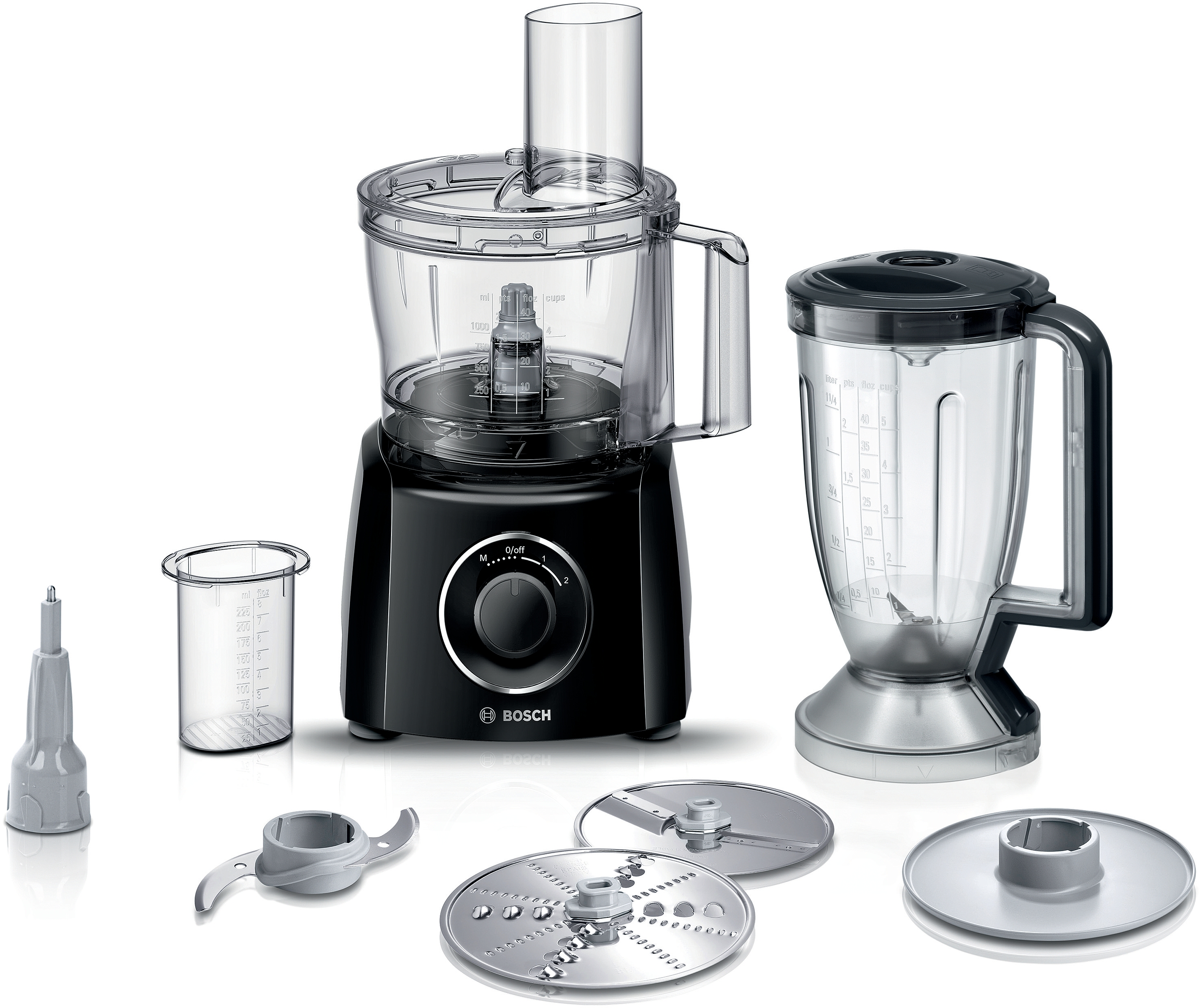 Food processor, MultiTalent 3, 800 W, Black, Black, MCM3231B