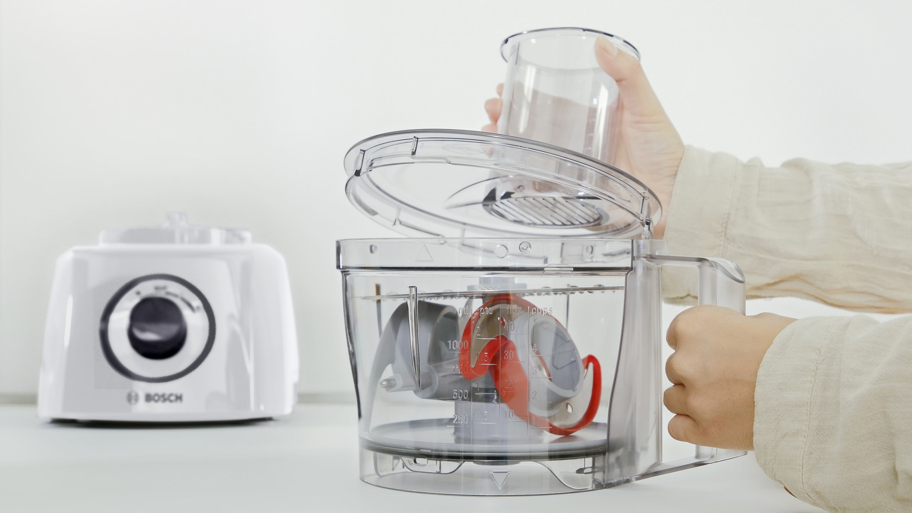 Food processor, MultiTalent 3, 800 W, White, White, MCM3230W