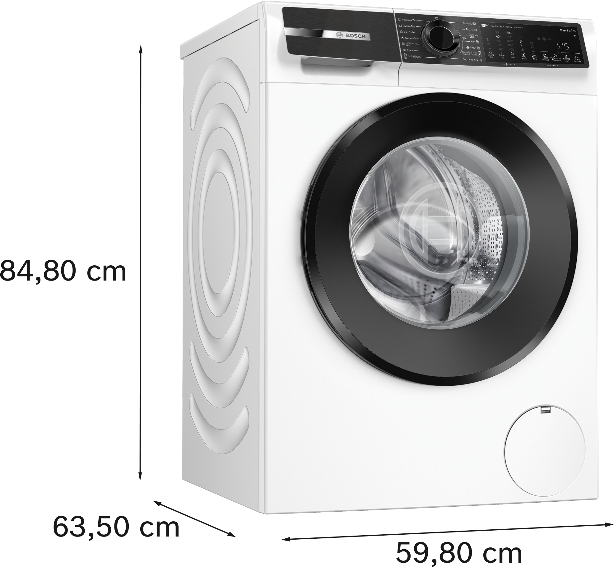 Series 6, washer-dryer, 10.5/6 kg, 1400 rpm, WNG25401BY