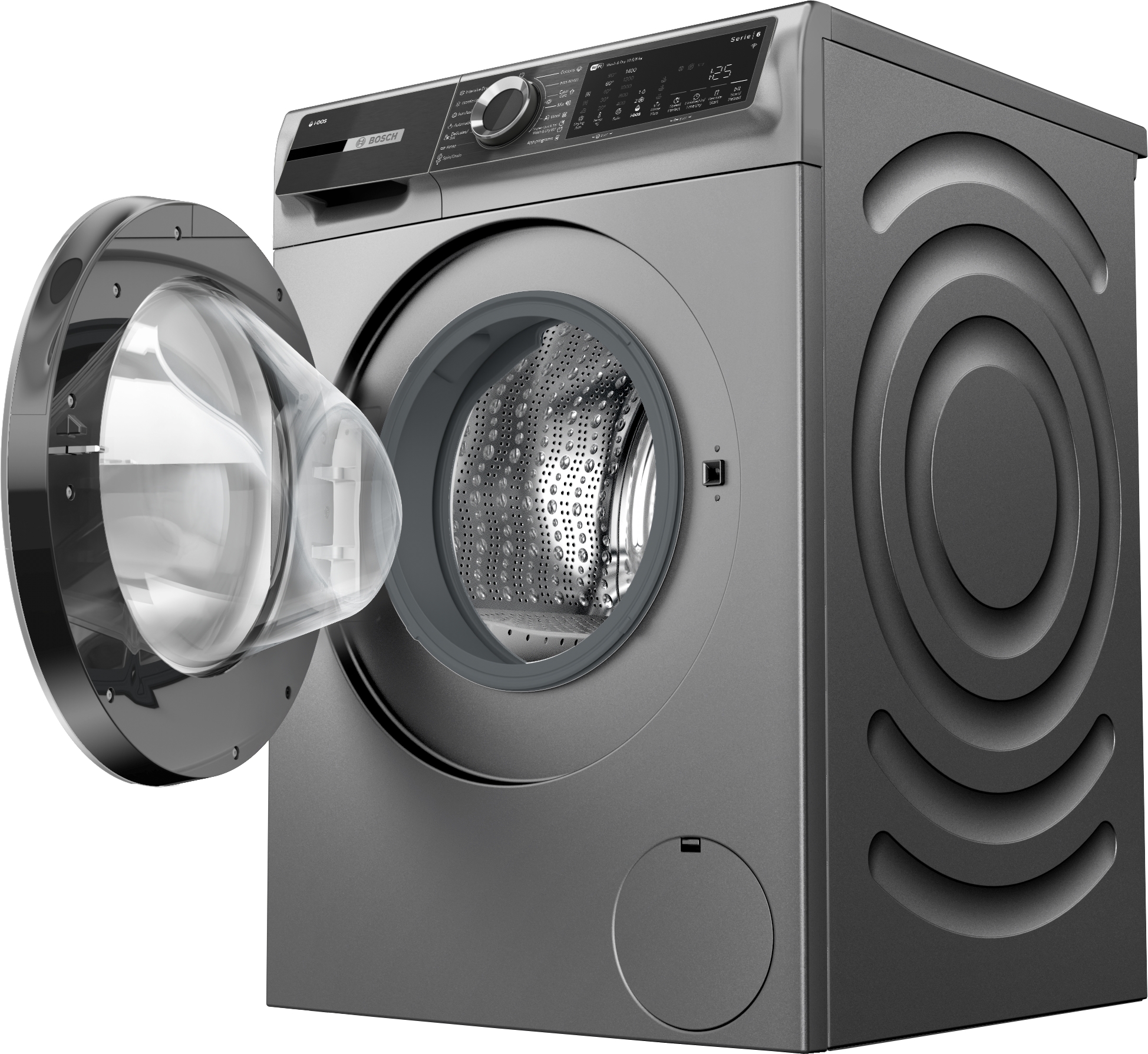 Series 6, washer-dryer, 10.5/6 kg, 1400 rpm, Cast iron grey, WNG254ARBY