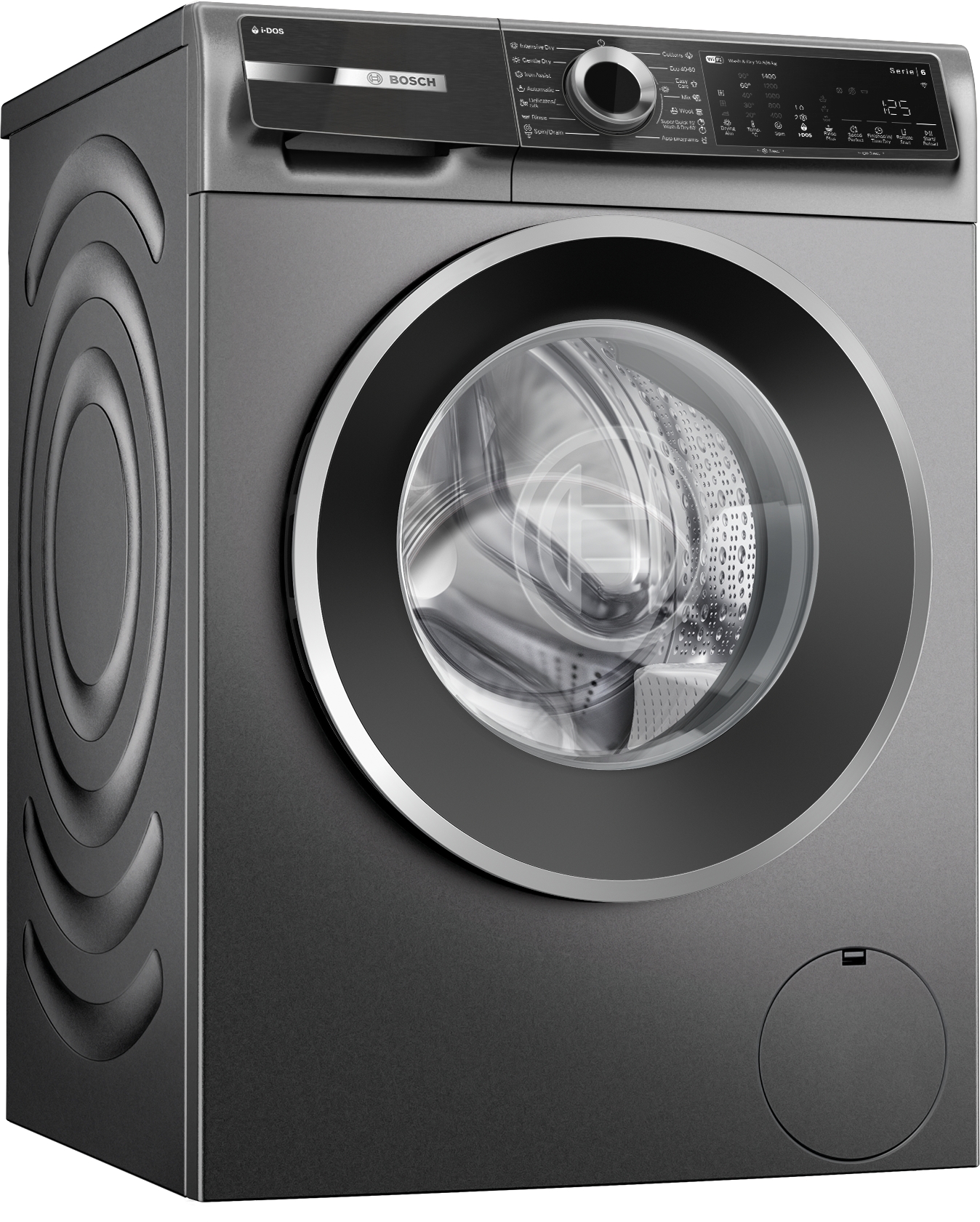 Series 6, washer-dryer, 10.5/6 kg, 1400 rpm, Cast iron grey, WNG254ARBY