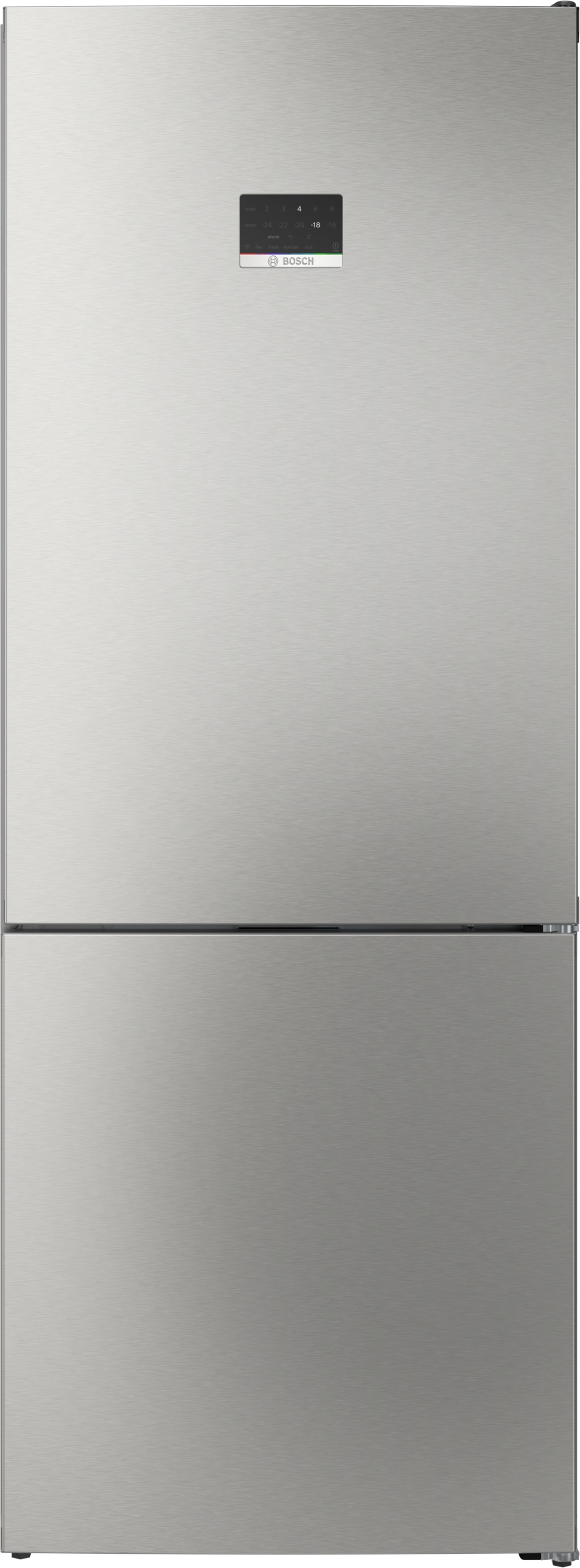 Series 4, free-standing fridge-freezer with freezer at bottom, 186.2 x 69.5 cm, Stainless steel, KGN56XIDK