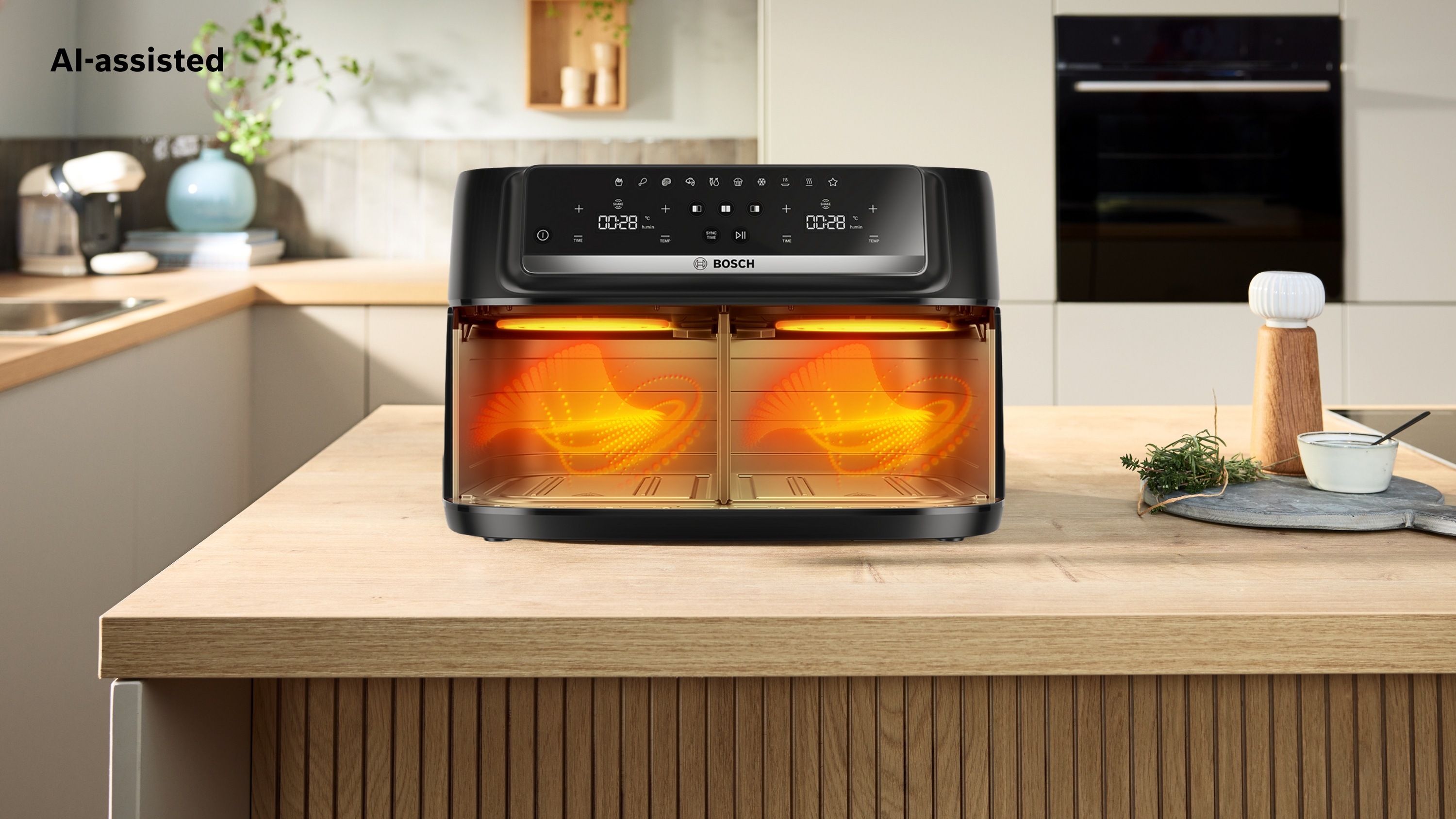 Serija 4, Double Drawer Air Fryer, Crna, MAFD440B7