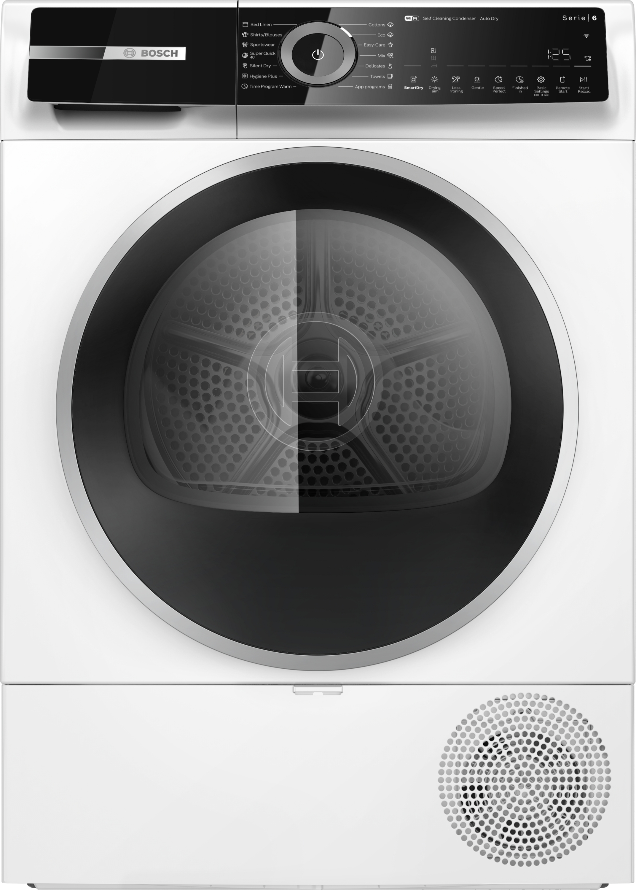 Series 6, heat pump dryer, 9 kg, WQN246D1BY