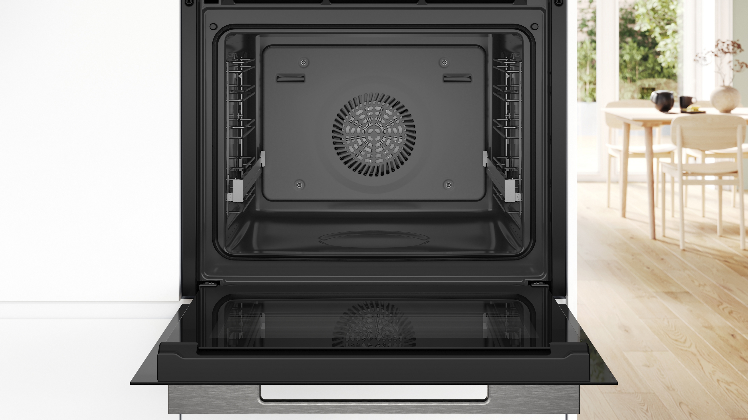 Series 8, Built-in oven with steam function, 60 x 60 cm, Black, HSG738DB2